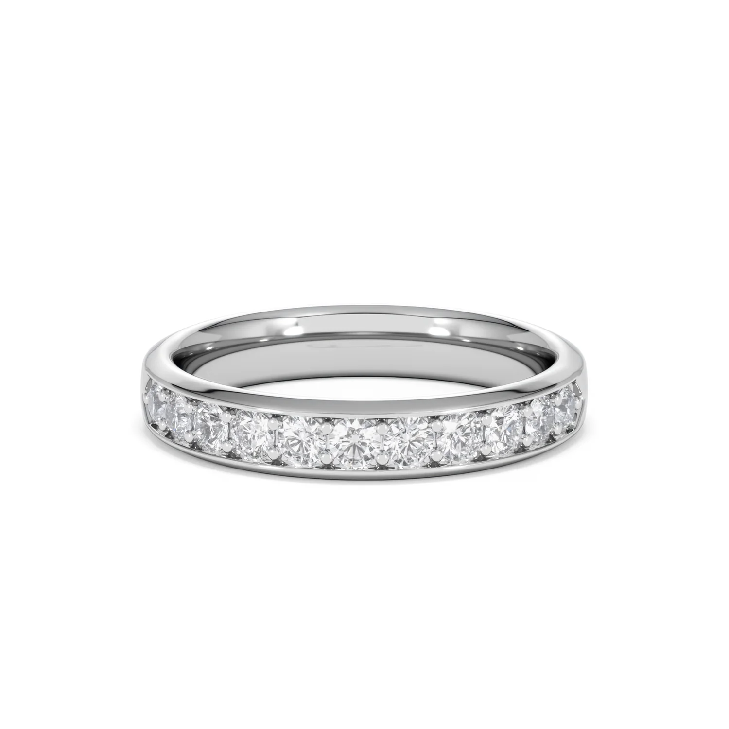 Lab Diamond Heritage Half Eternity Ring 0.50ct H/SI in 925 Silver - Image 91