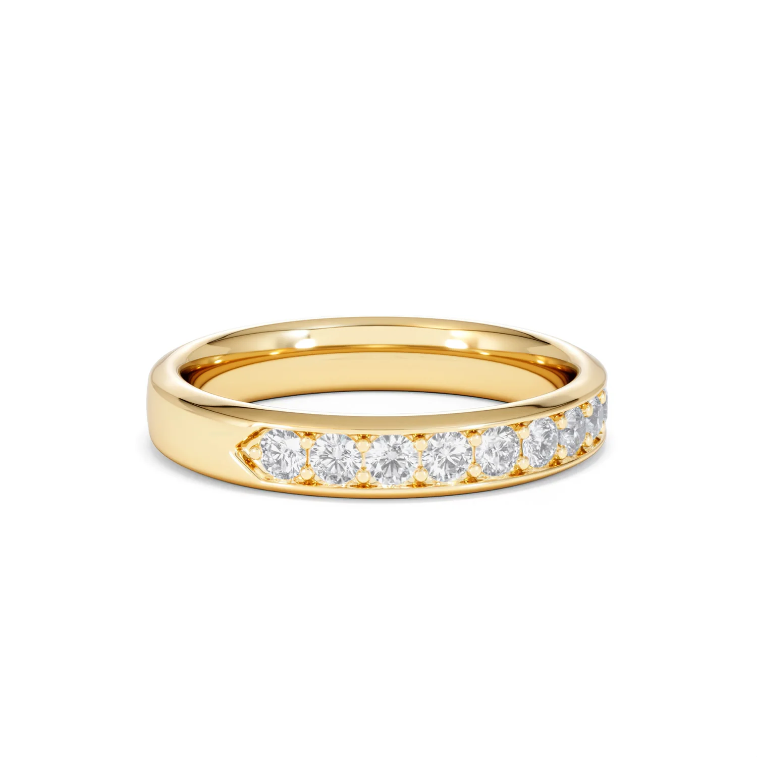 Lab Diamond Heritage Half Eternity Ring 0.50ct H/SI in 9K Gold - Image 21
