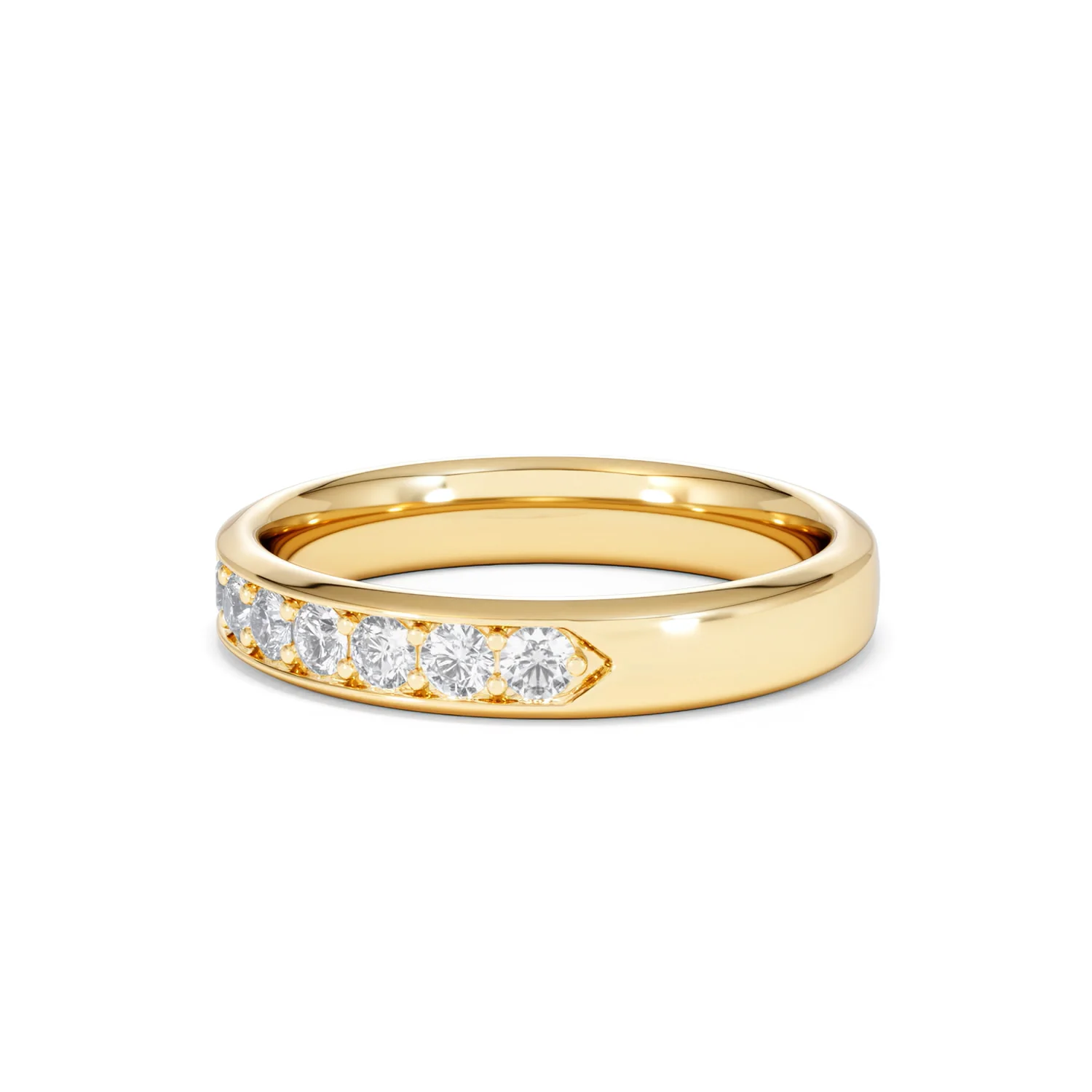 Lab Diamond Heritage Half Eternity Ring 0.50ct H/SI in 9K Gold - Image 75