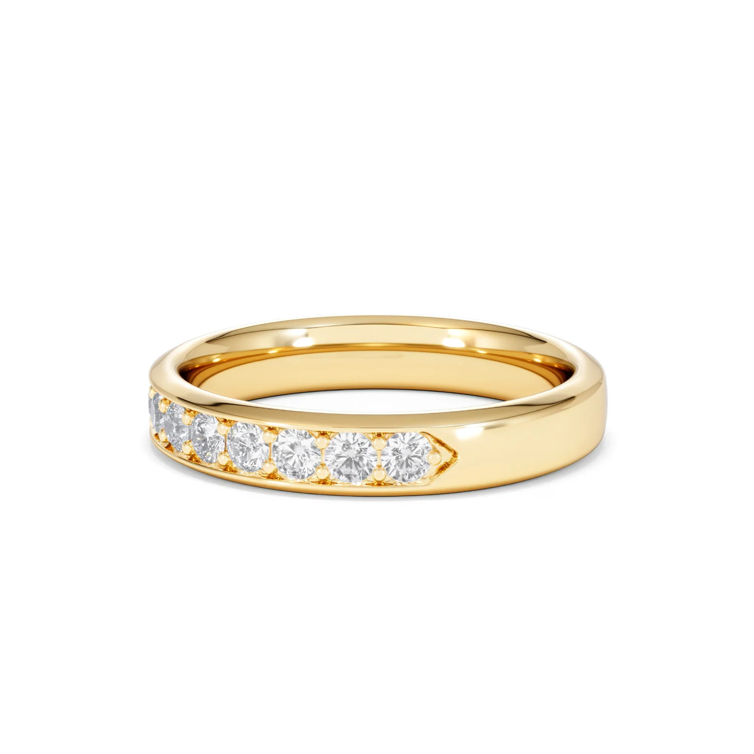 Lab Diamond Heritage Half Eternity Ring 0.50ct H/SI in 9K Gold - Image 77