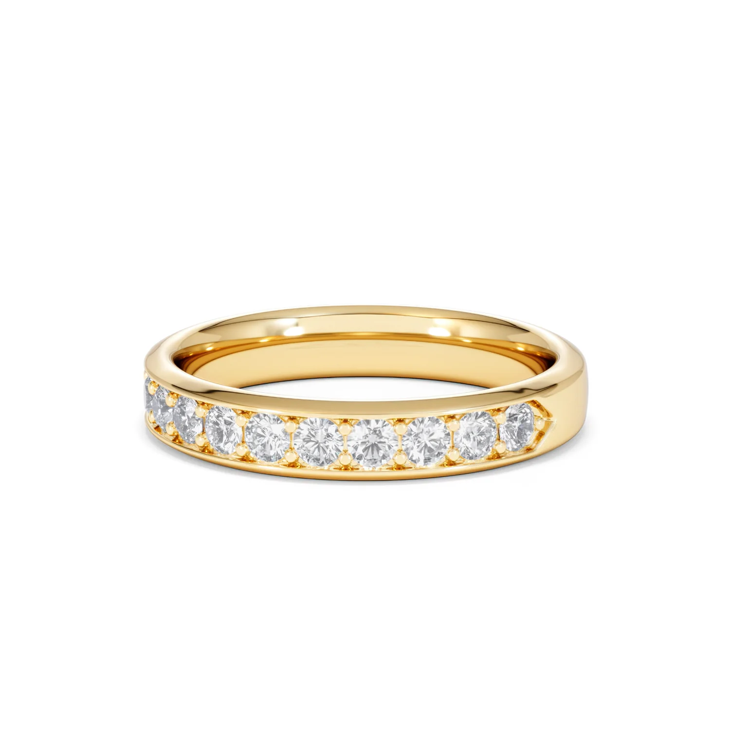 Lab Diamond Heritage Half Eternity Ring 0.50ct H/SI in 9K Gold - Image 85