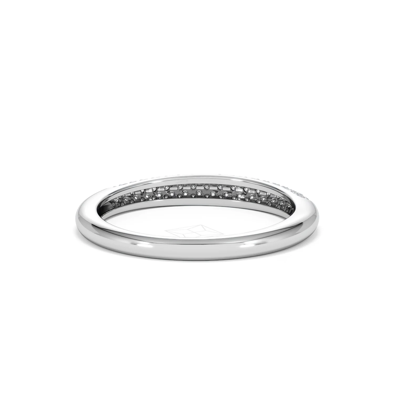 Lab Diamond Micro Pave Half Eternity Ring 0.30ct in 925 Silver - Image 47