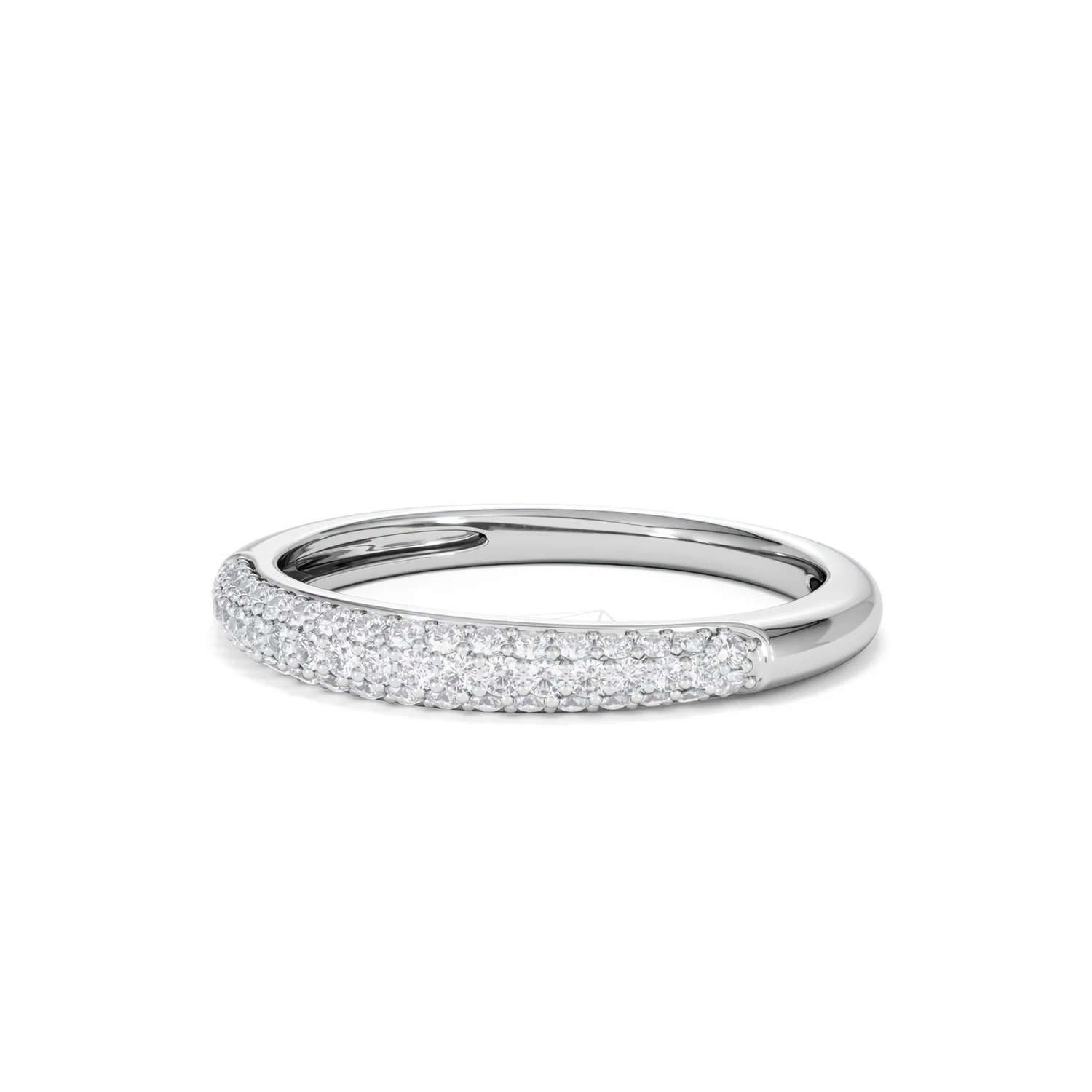 Lab Diamond Micro Pave Half Eternity Ring 0.30ct in 925 Silver - Image 83