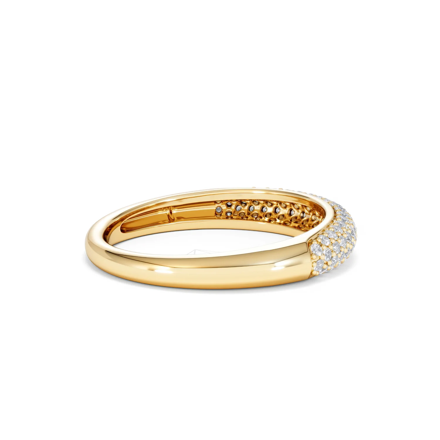 Lab Diamond Micro Pave Half Eternity Ring 0.50ct in 9k Gold - Image 36