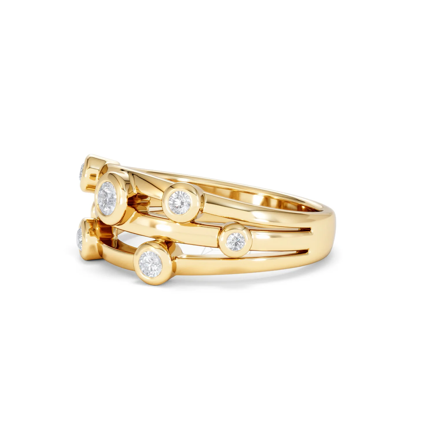Lab Diamond Rain Drop Ring 0.25ct in 18K Gold Vermeil - Image 78