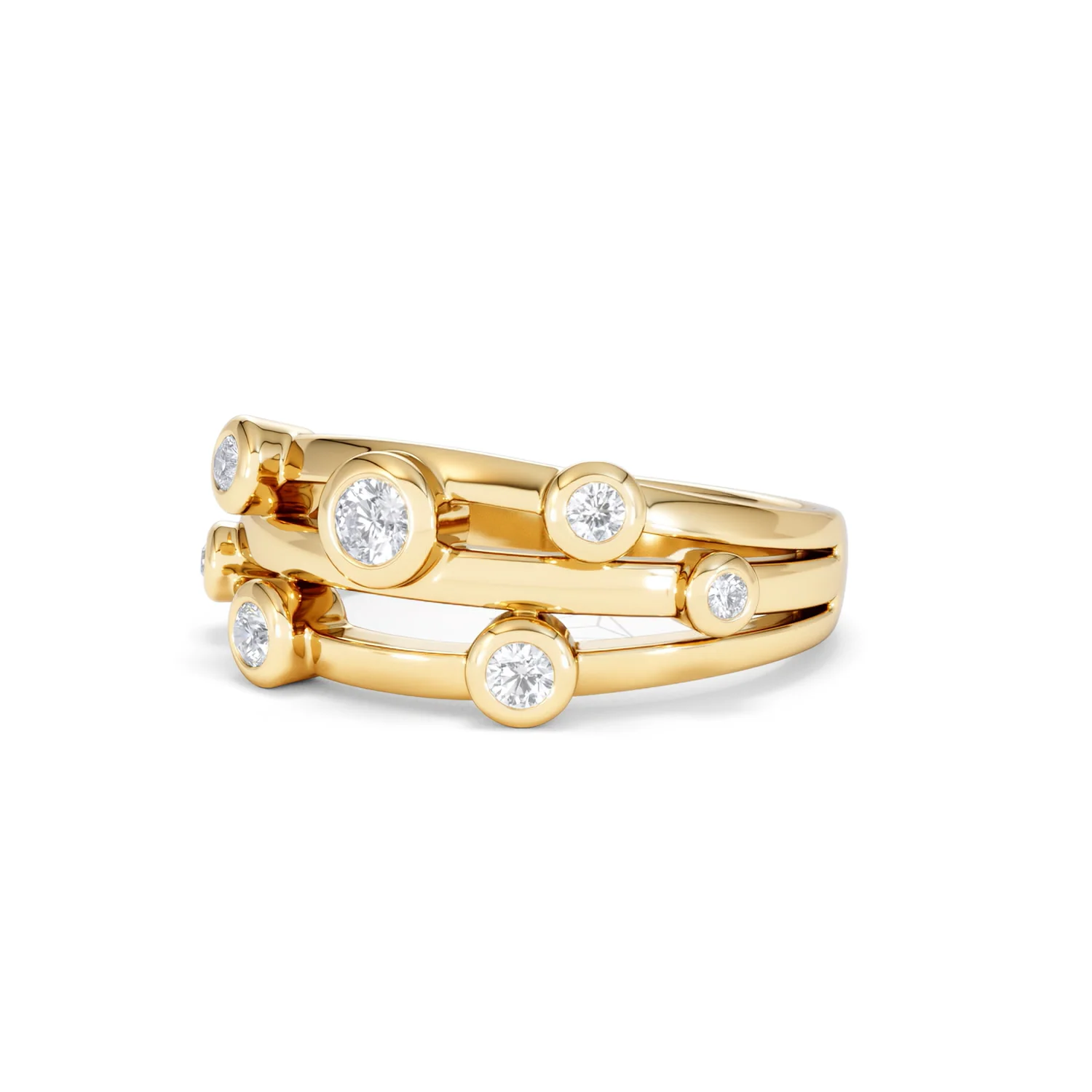 Lab Diamond Rain Drop Ring 0.25ct in 18K Gold Vermeil - Image 83