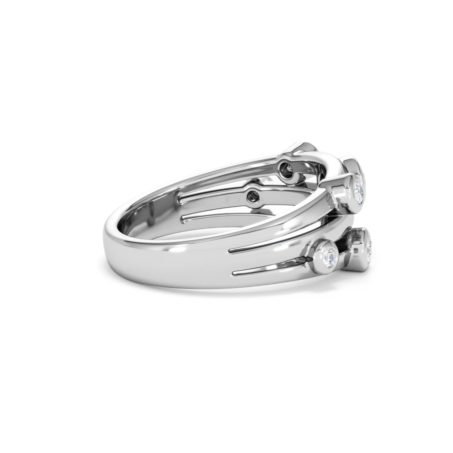 Lab Diamond Rain Drop Ring 0.25ct in 925 Silver - Image 32