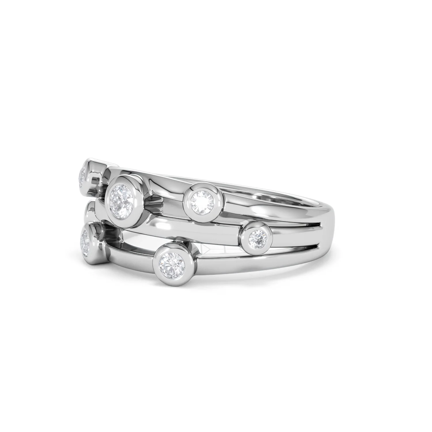 Lab Diamond Rain Drop Ring 0.25ct in 925 Silver - Image 79