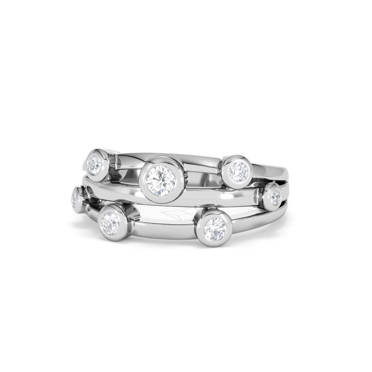 Lab Diamond Rain Drop Ring 0.25ct in 925 Silver - Image 86
