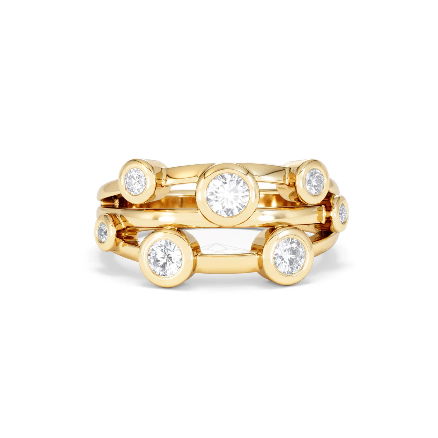 Lab Diamond Rain Drop Ring 0.50ct in 18K Gold Vermeil - Image 11