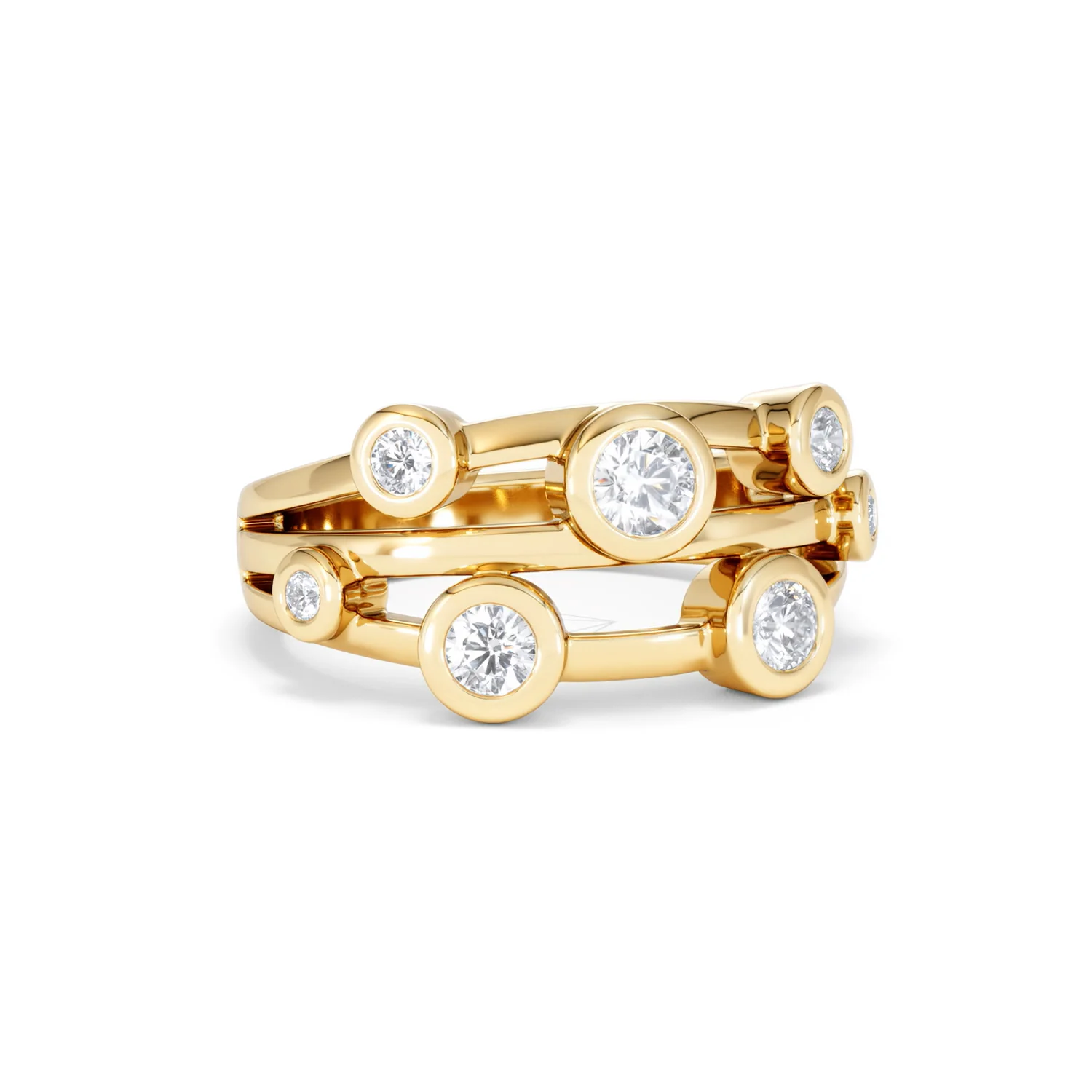 Lab Diamond Rain Drop Ring 0.50ct in 18K Gold Vermeil - Image 14