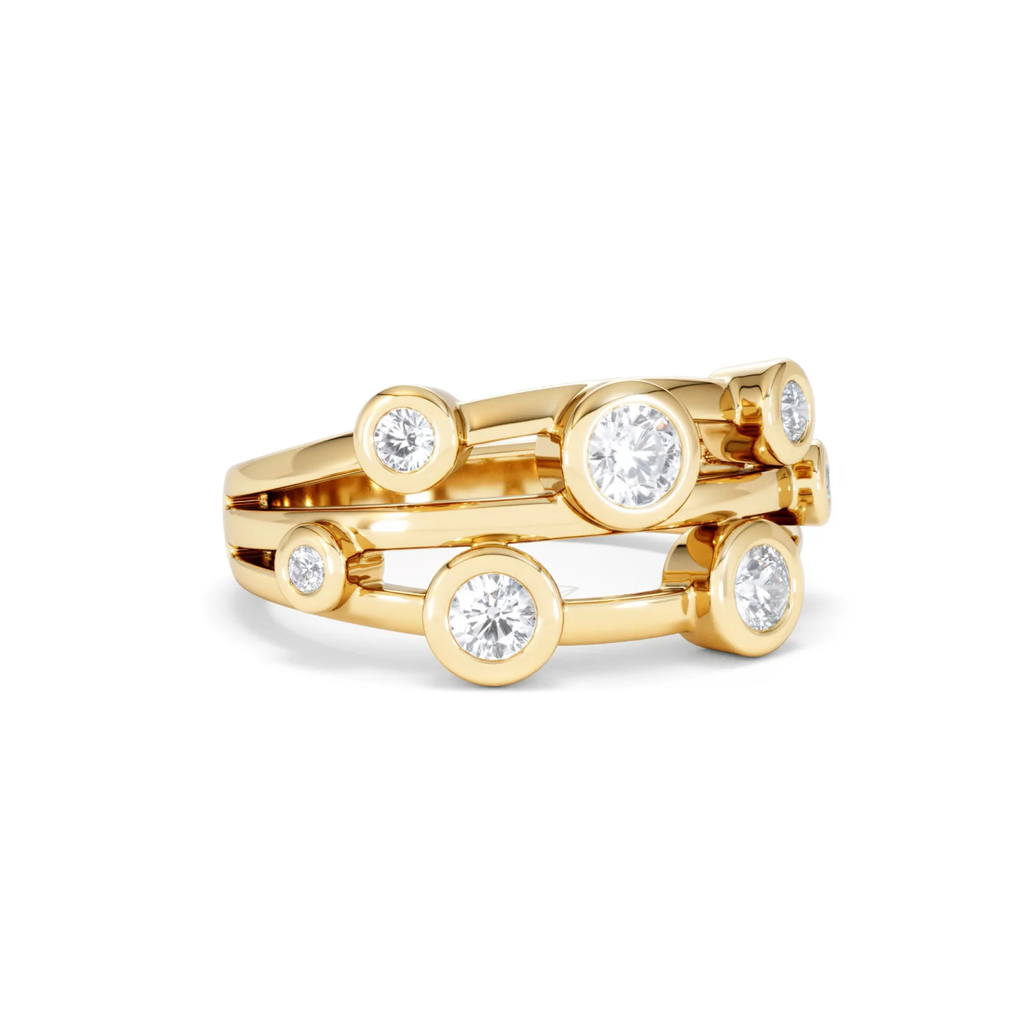 Lab Diamond Rain Drop Ring 0.50ct in 18K Gold Vermeil - Image 15