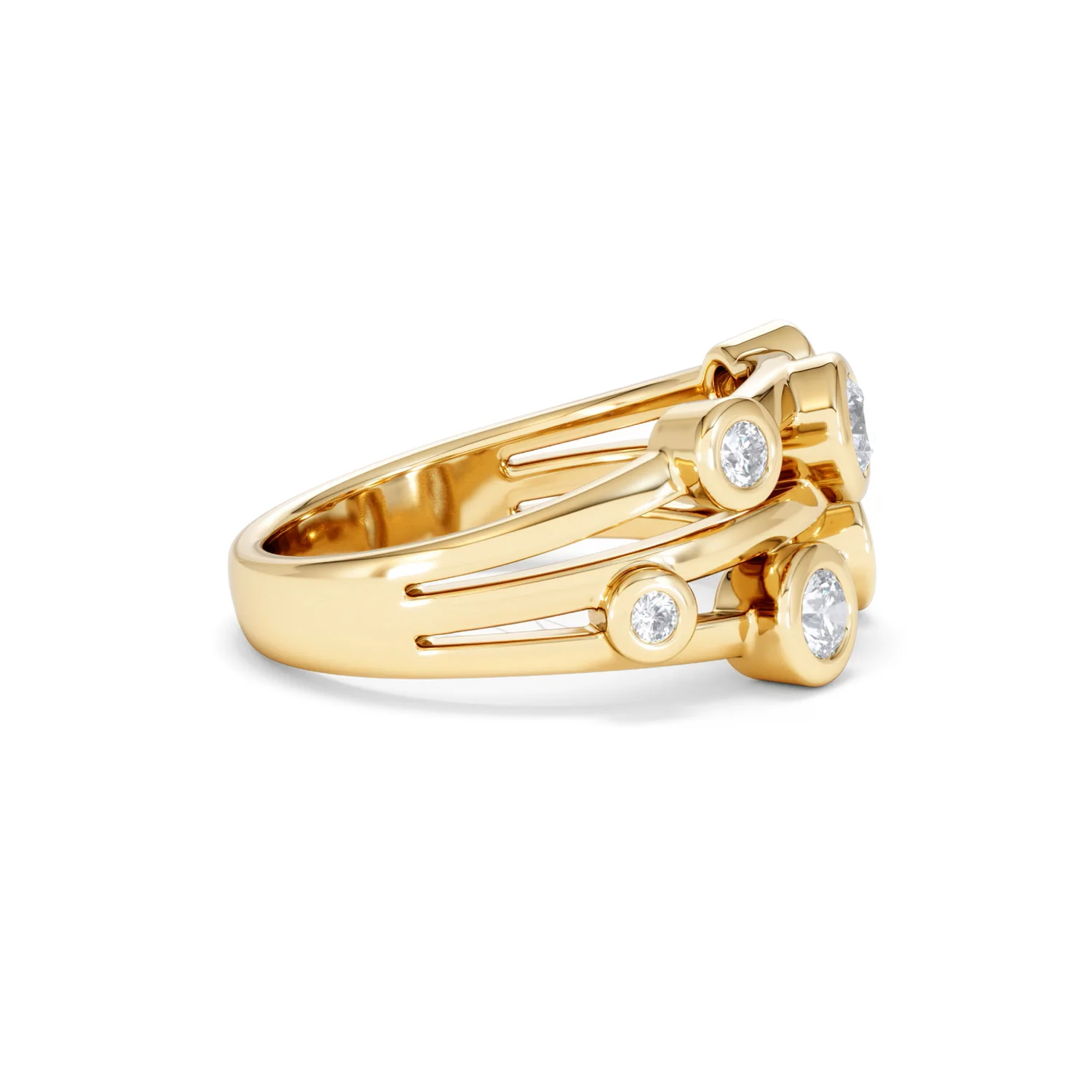 Lab Diamond Rain Drop Ring 0.50ct in 18K Gold Vermeil - Image 28
