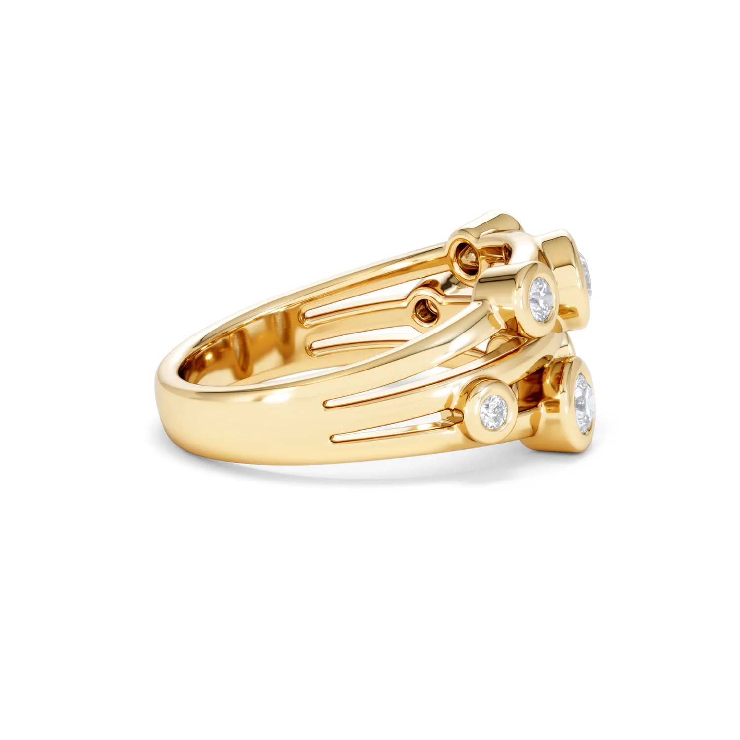 Lab Diamond Rain Drop Ring 0.50ct in 18K Gold Vermeil - Image 31