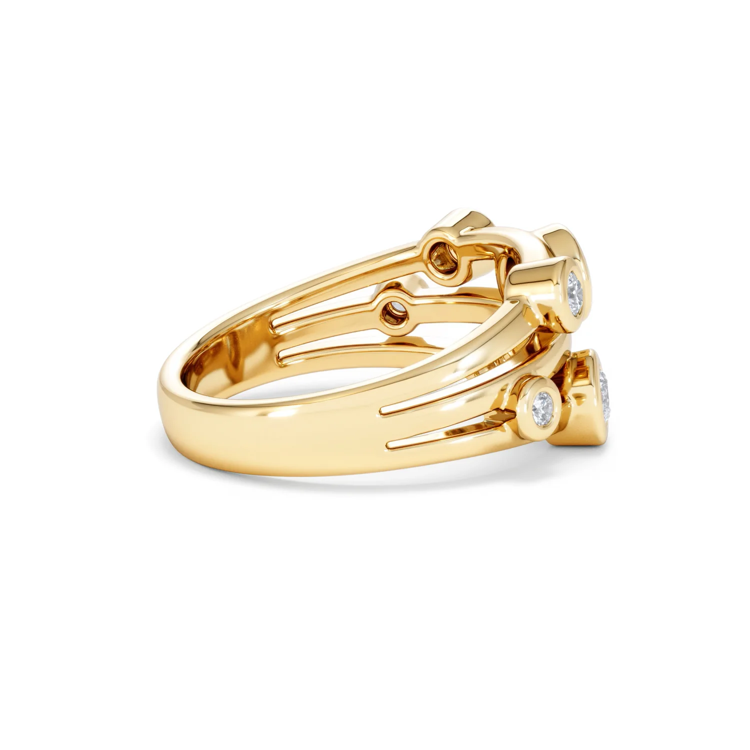 Lab Diamond Rain Drop Ring 0.50ct in 18K Gold Vermeil - Image 34