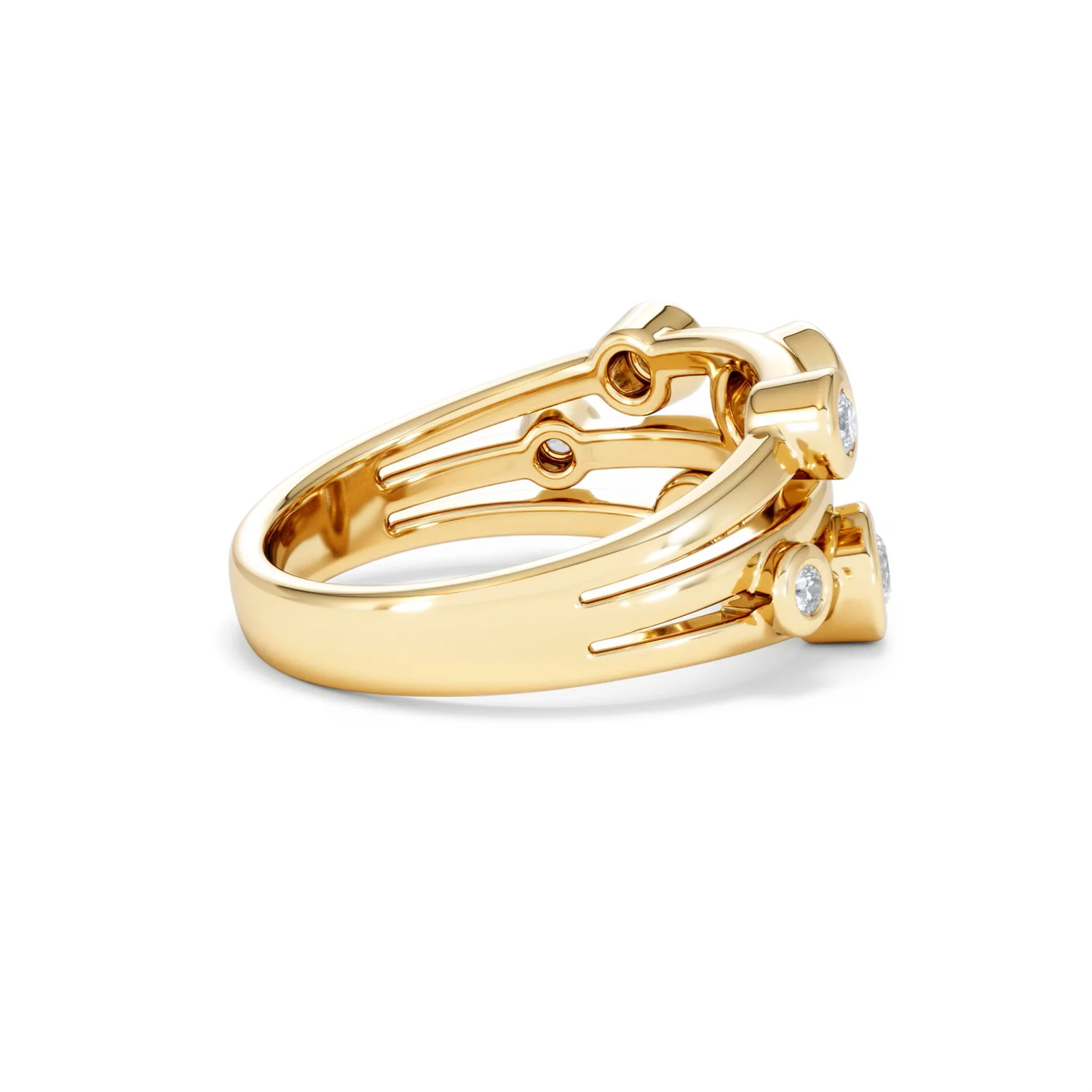 Lab Diamond Rain Drop Ring 0.50ct in 18K Gold Vermeil - Image 35