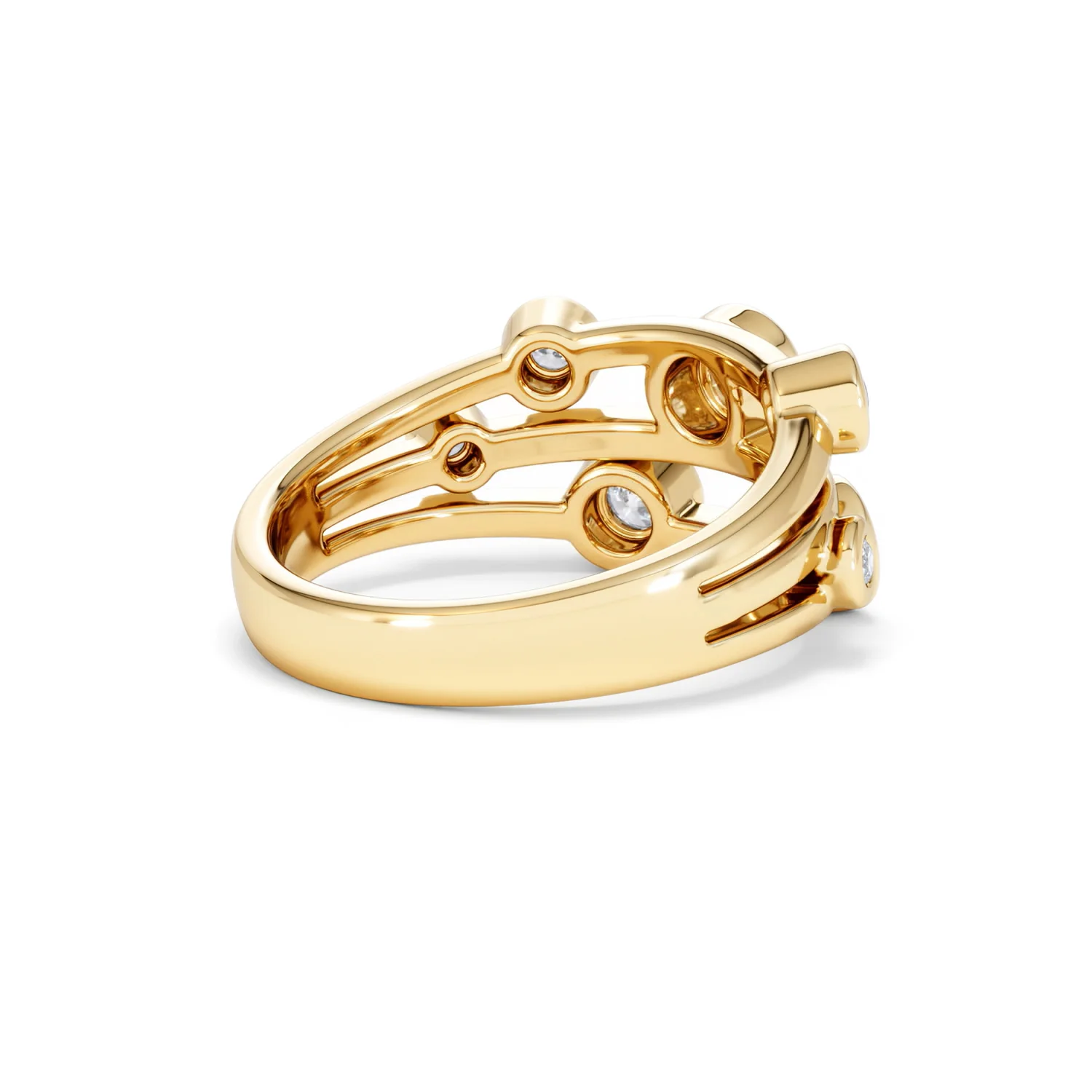Lab Diamond Rain Drop Ring 0.50ct in 18K Gold Vermeil - Image 40