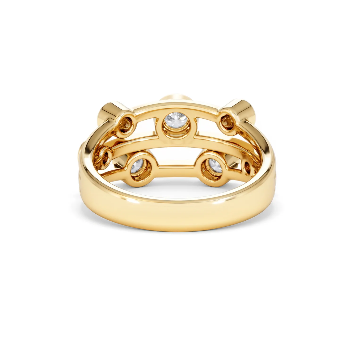 Lab Diamond Rain Drop Ring 0.50ct in 18K Gold Vermeil - Image 50