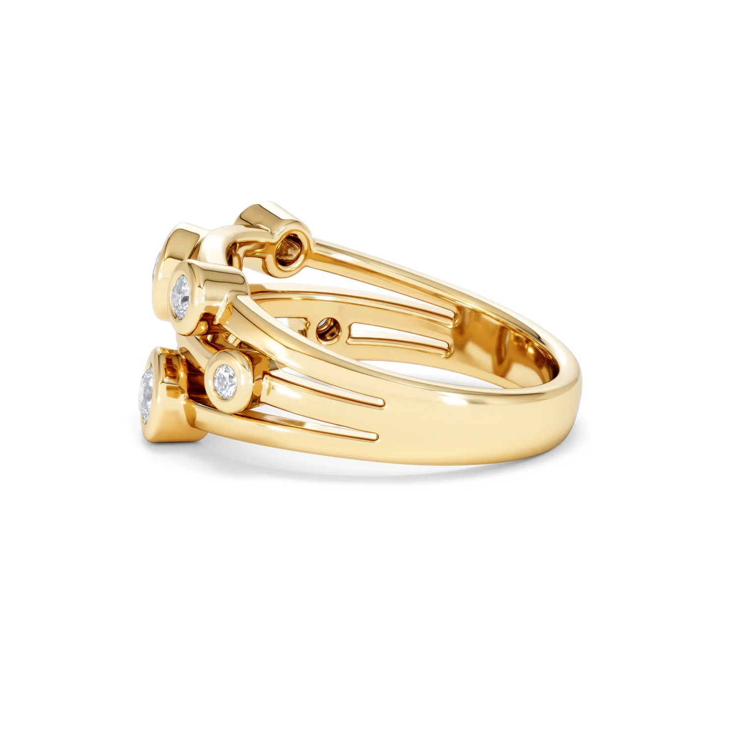 Lab Diamond Rain Drop Ring 0.50ct in 18K Gold Vermeil - Image 67