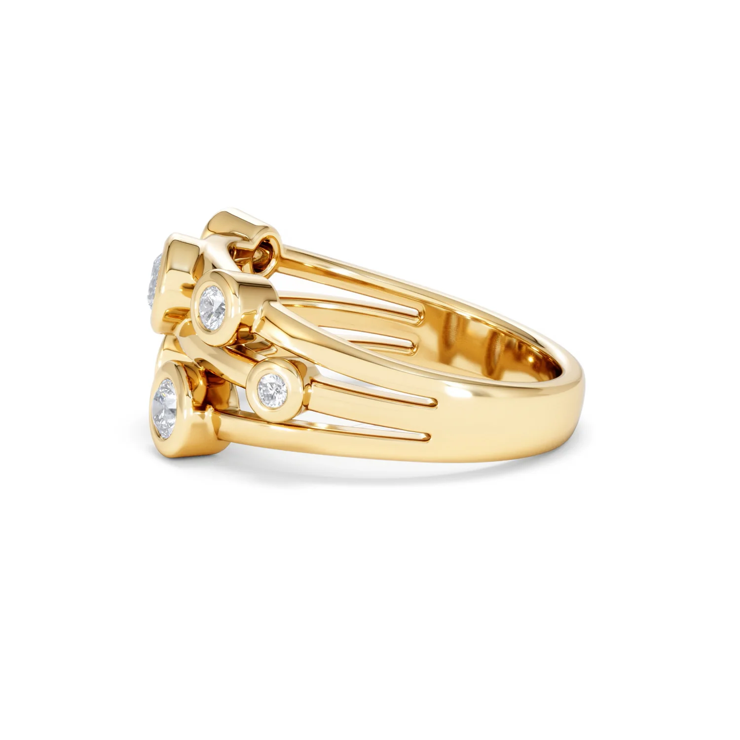 Lab Diamond Rain Drop Ring 0.50ct in 18K Gold Vermeil - Image 70