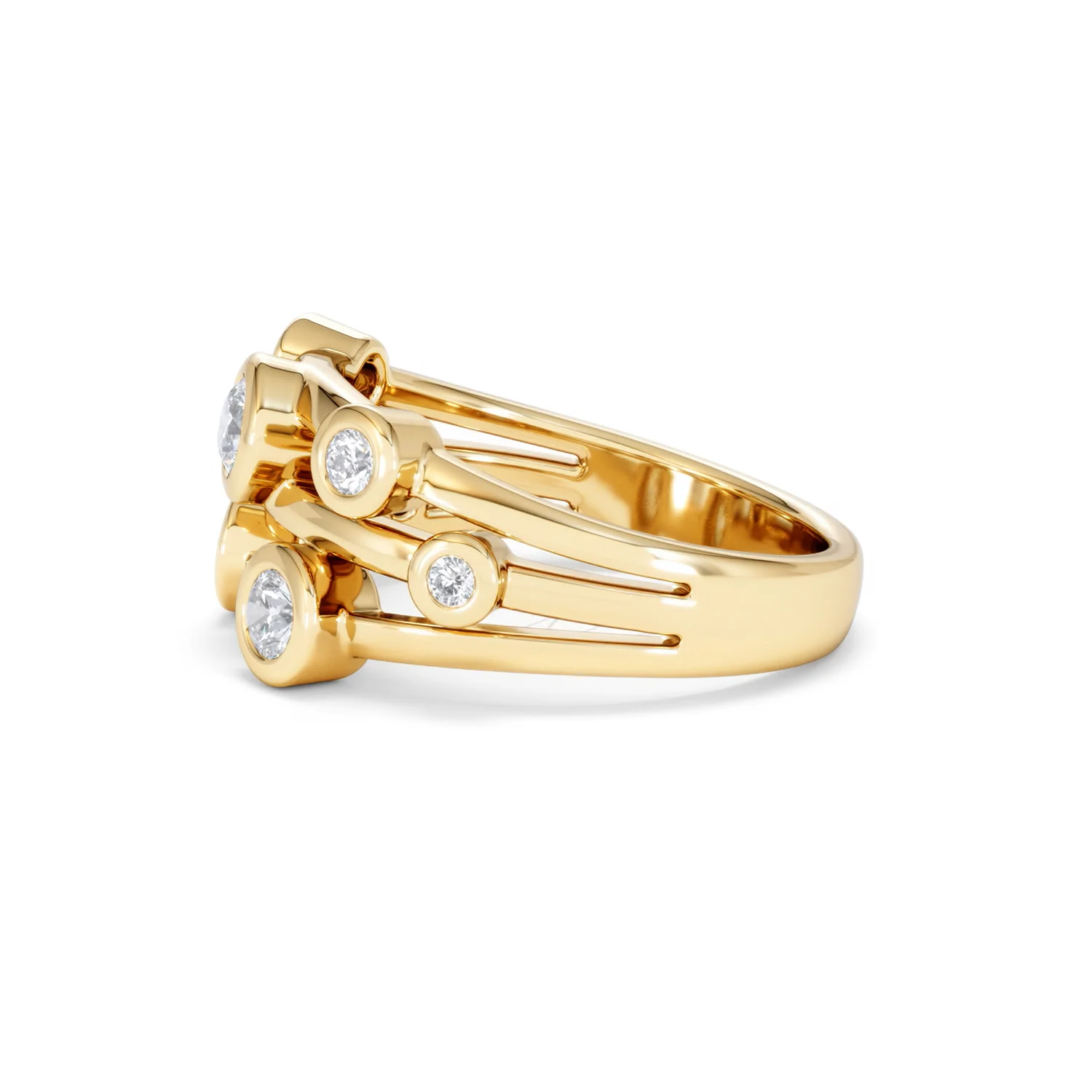 Lab Diamond Rain Drop Ring 0.50ct in 18K Gold Vermeil - Image 72