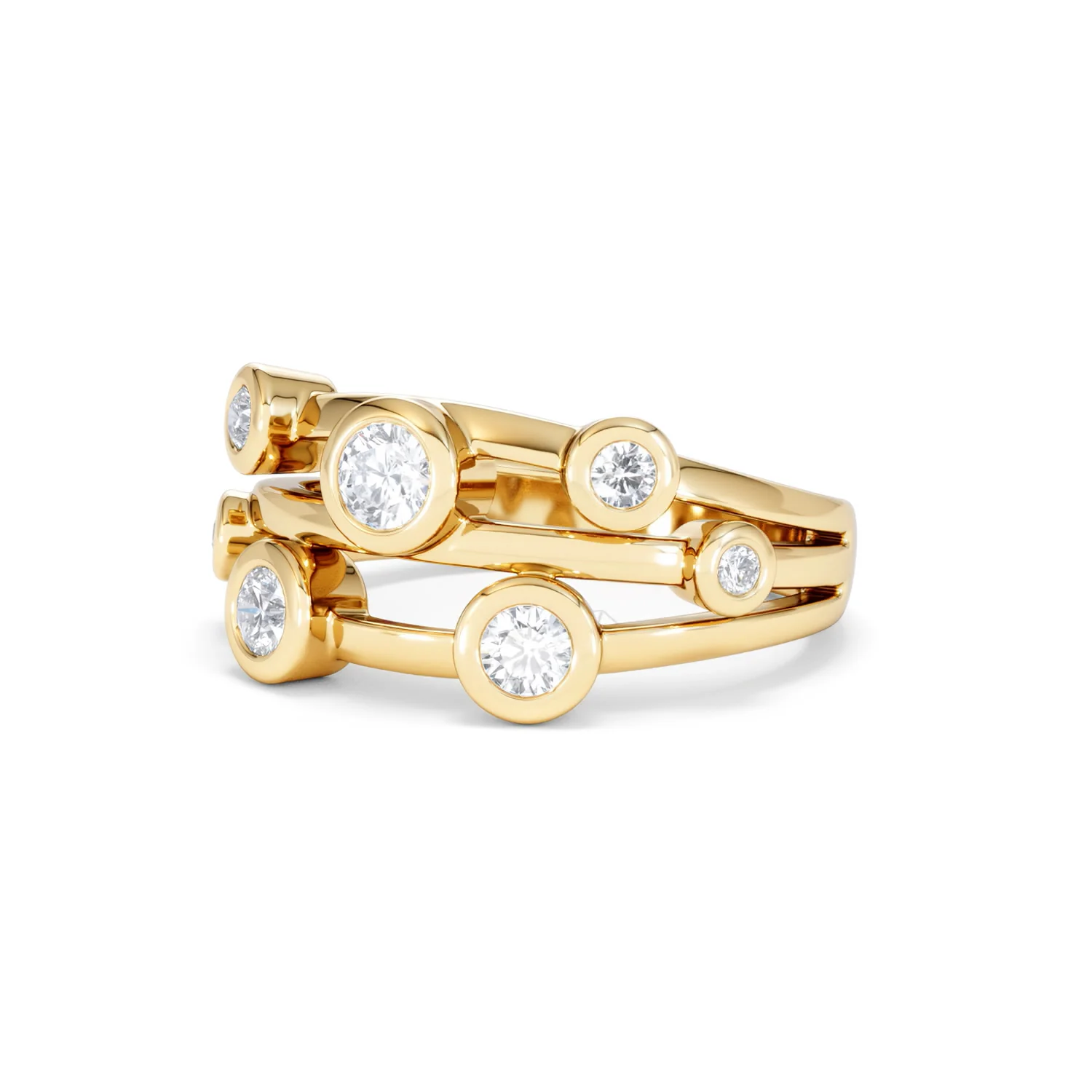 Lab Diamond Rain Drop Ring 0.50ct in 18K Gold Vermeil - Image 83