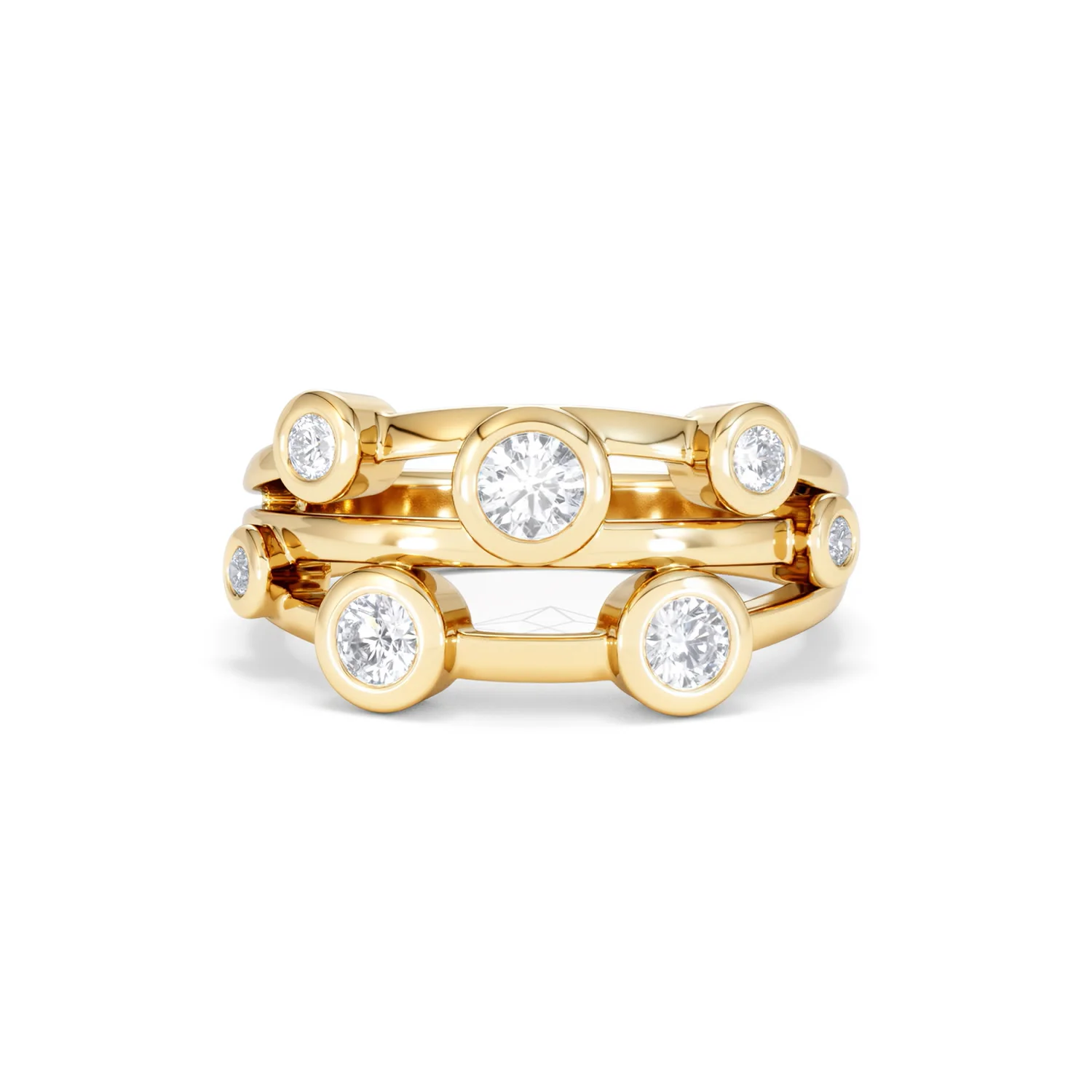 Lab Diamond Rain Drop Ring 0.50ct in 18K Gold Vermeil - Image 89