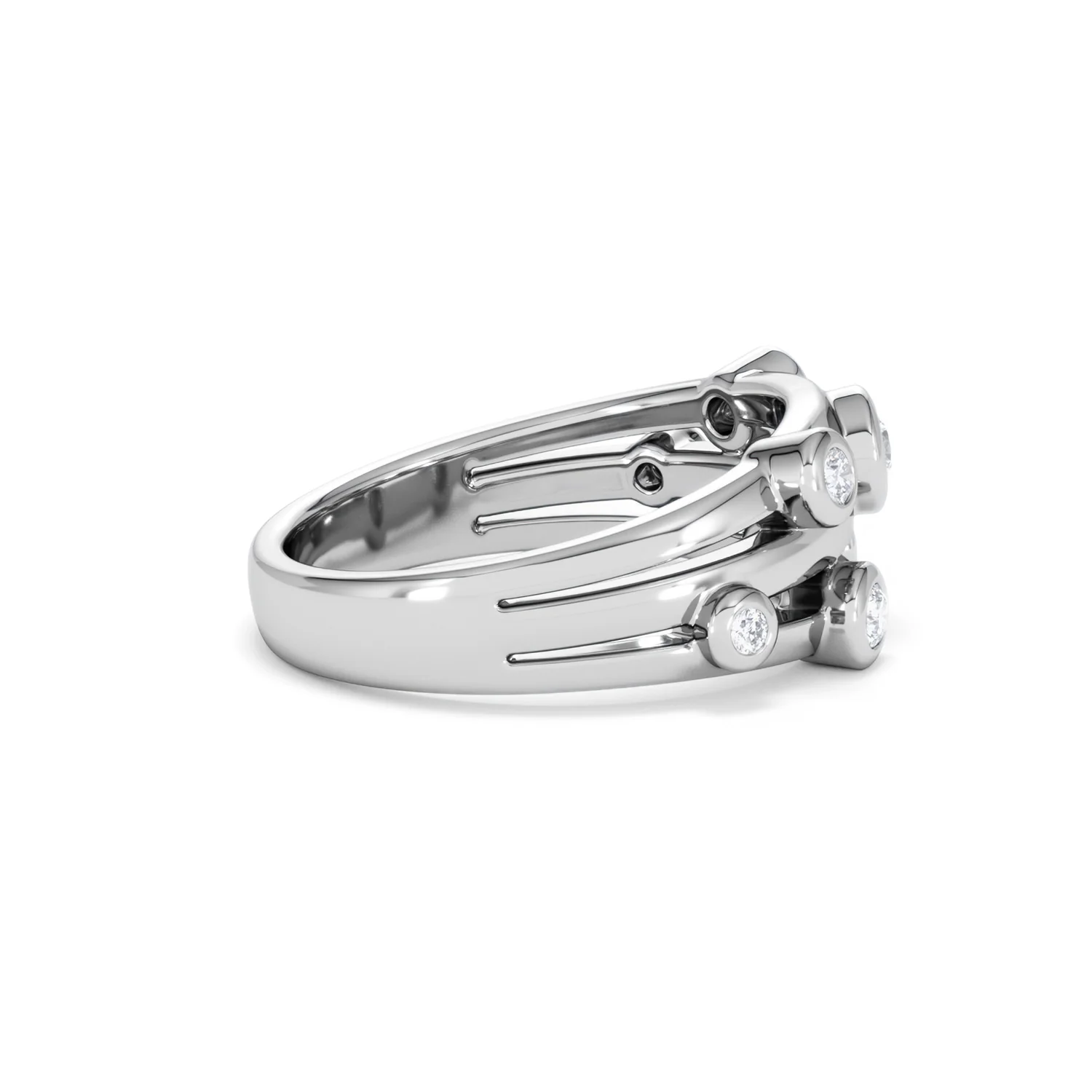 Lab Diamond Rain Drop Ring 0.50ct in 925 Silver - Image 30