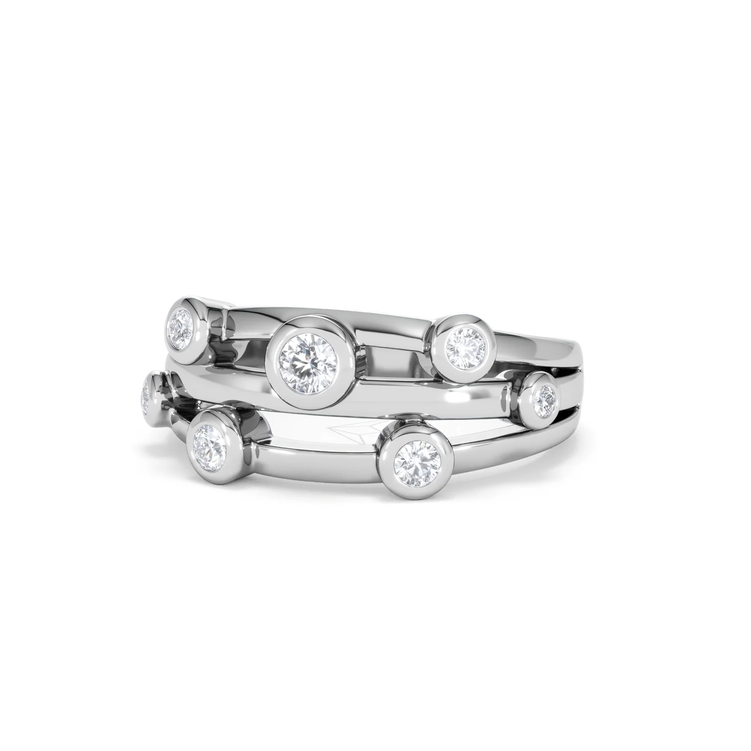 Lab Diamond Rain Drop Ring 0.50ct in 925 Silver - Image 85