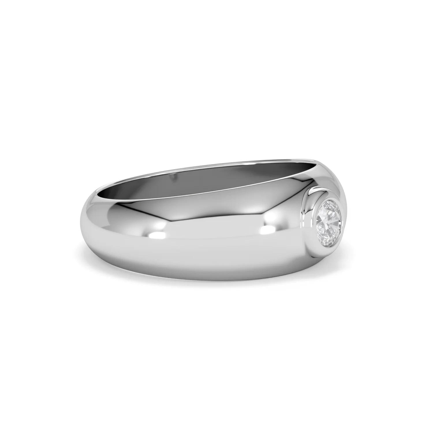 Lab Diamond Signet Ring 0.25ct in 925 Silver H/SI - Image 21