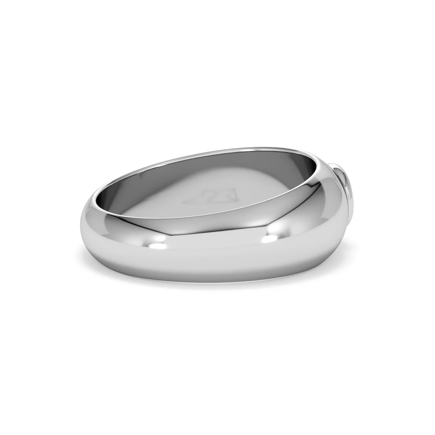 Lab Diamond Signet Ring 0.25ct in 925 Silver H/SI - Image 33