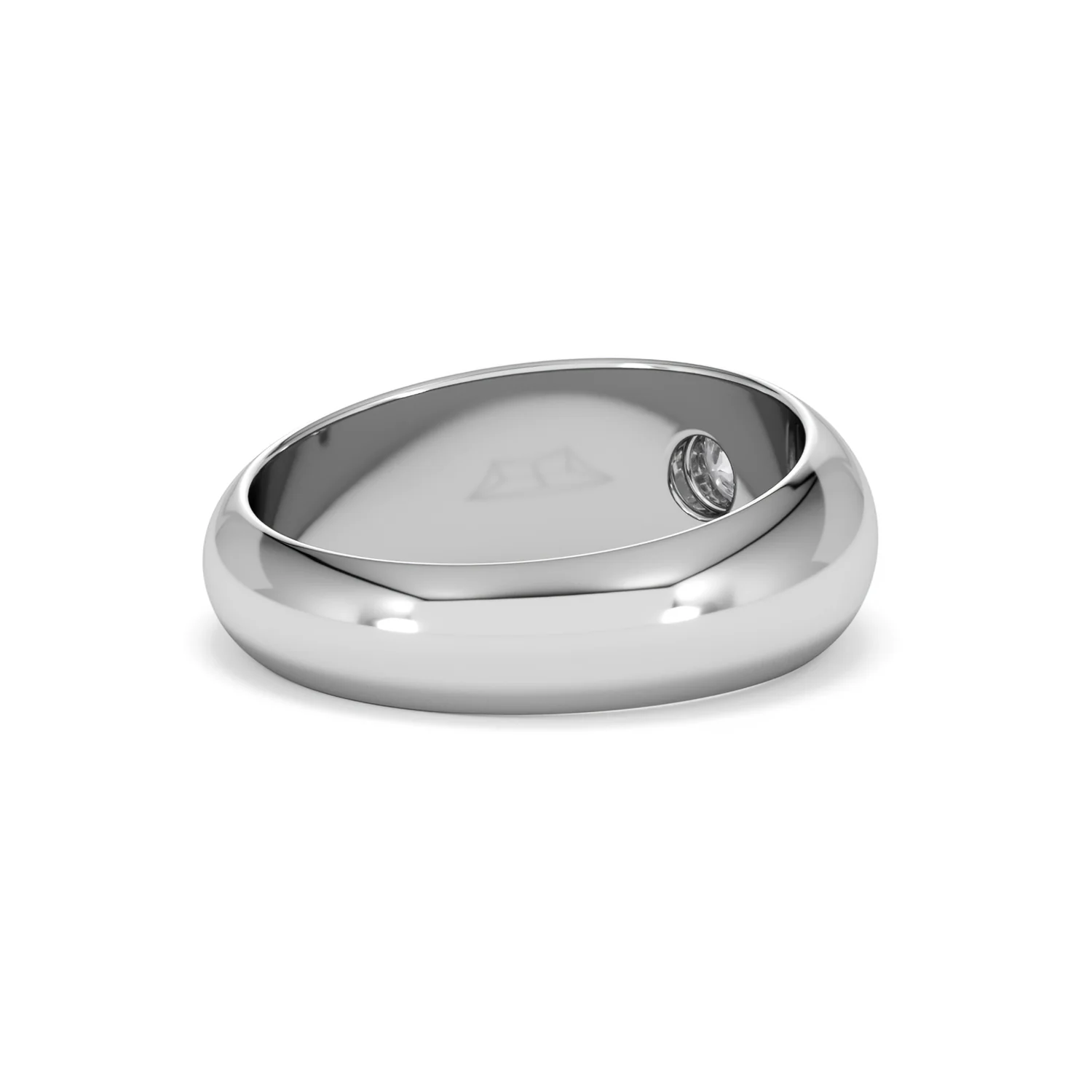 Lab Diamond Signet Ring 0.25ct in 925 Silver H/SI - Image 40