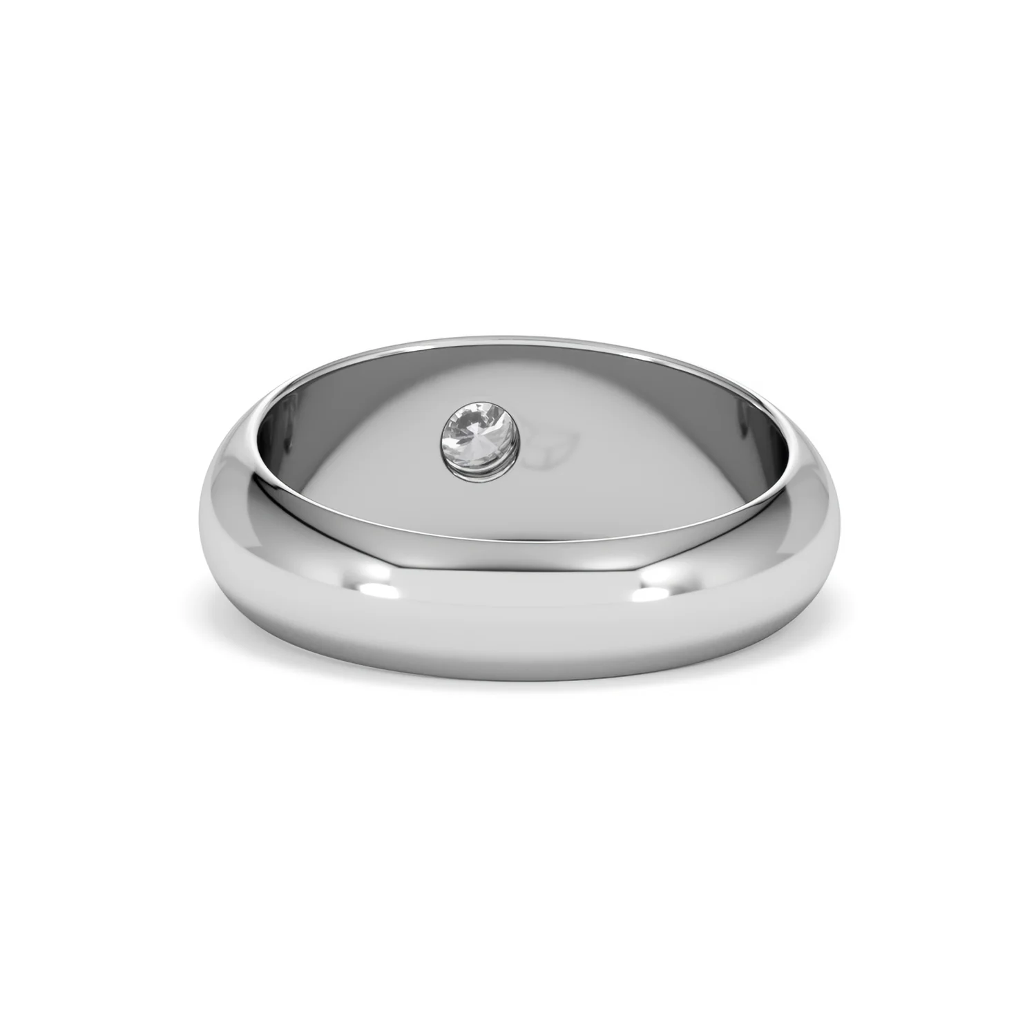 Lab Diamond Signet Ring 0.25ct in 925 Silver H/SI - Image 51