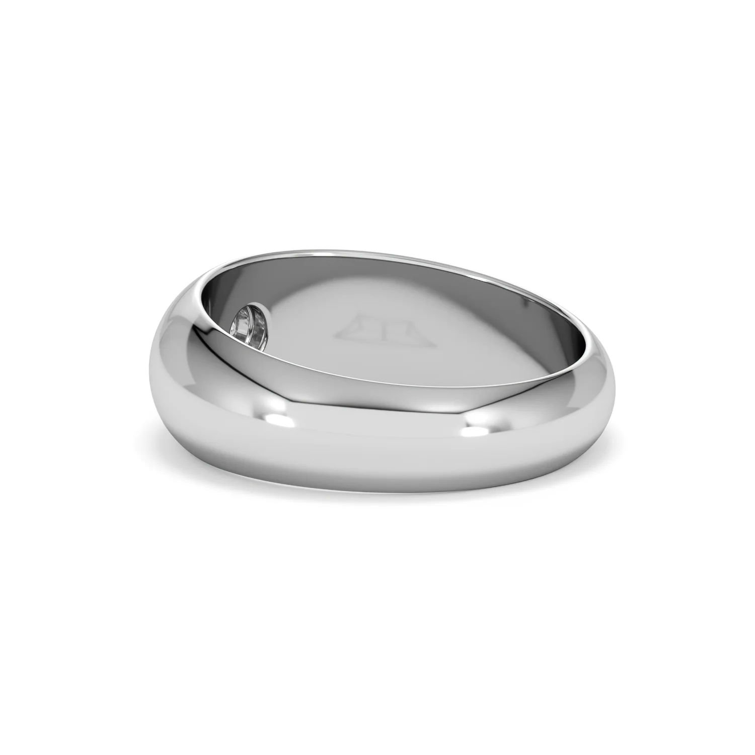 Lab Diamond Signet Ring 0.25ct in 925 Silver H/SI - Image 60