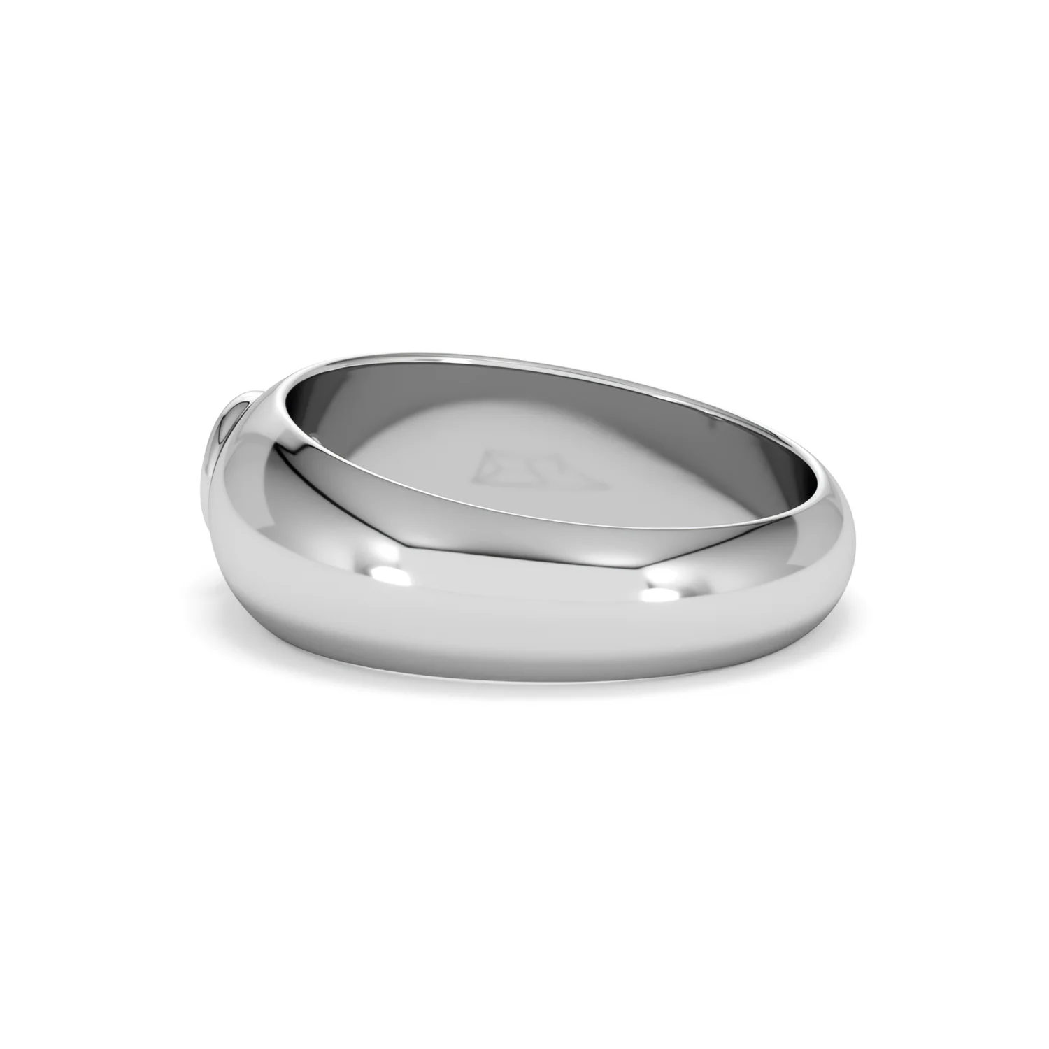 Lab Diamond Signet Ring 0.25ct in 925 Silver H/SI - Image 64