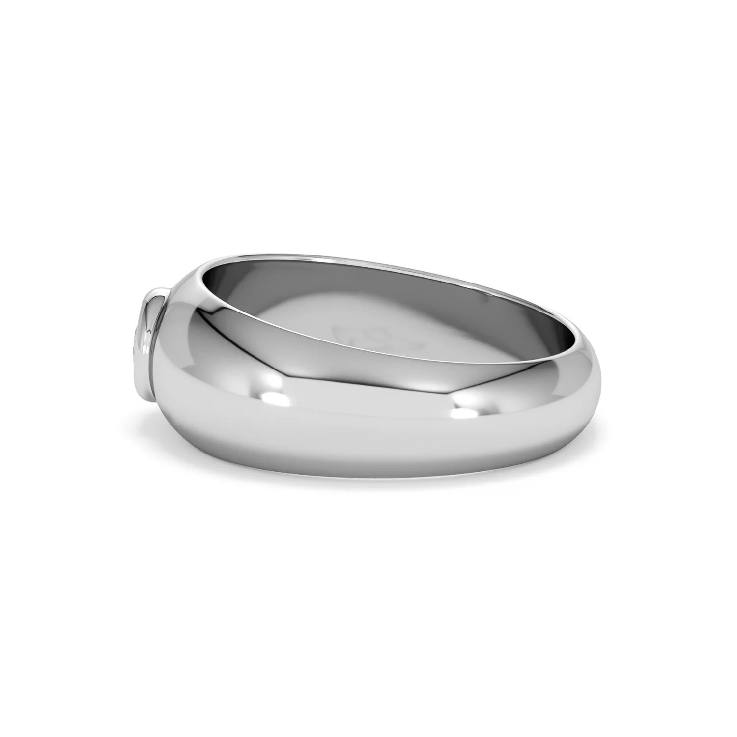 Lab Diamond Signet Ring 0.25ct in 925 Silver H/SI - Image 68