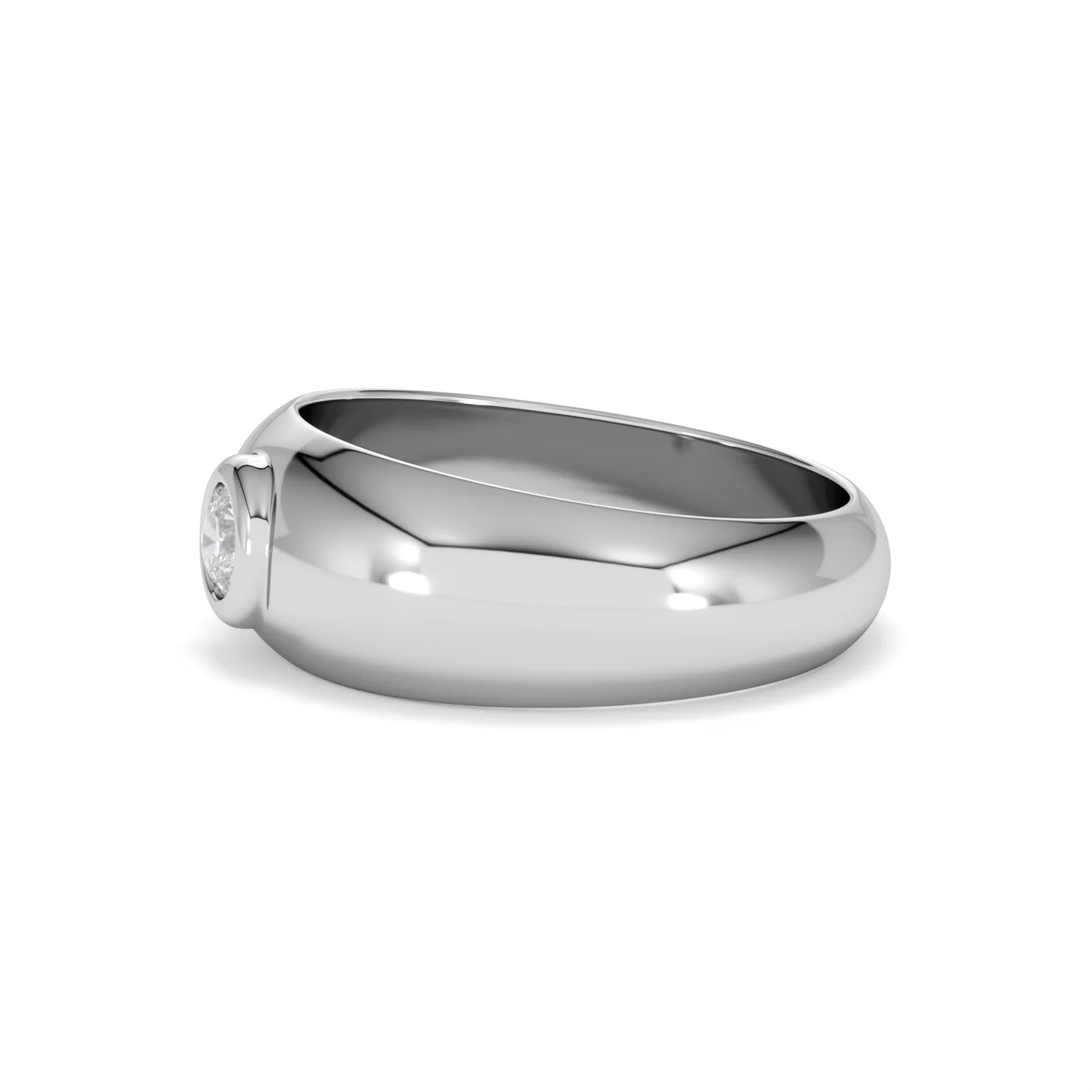 Lab Diamond Signet Ring 0.25ct in 925 Silver H/SI - Image 73
