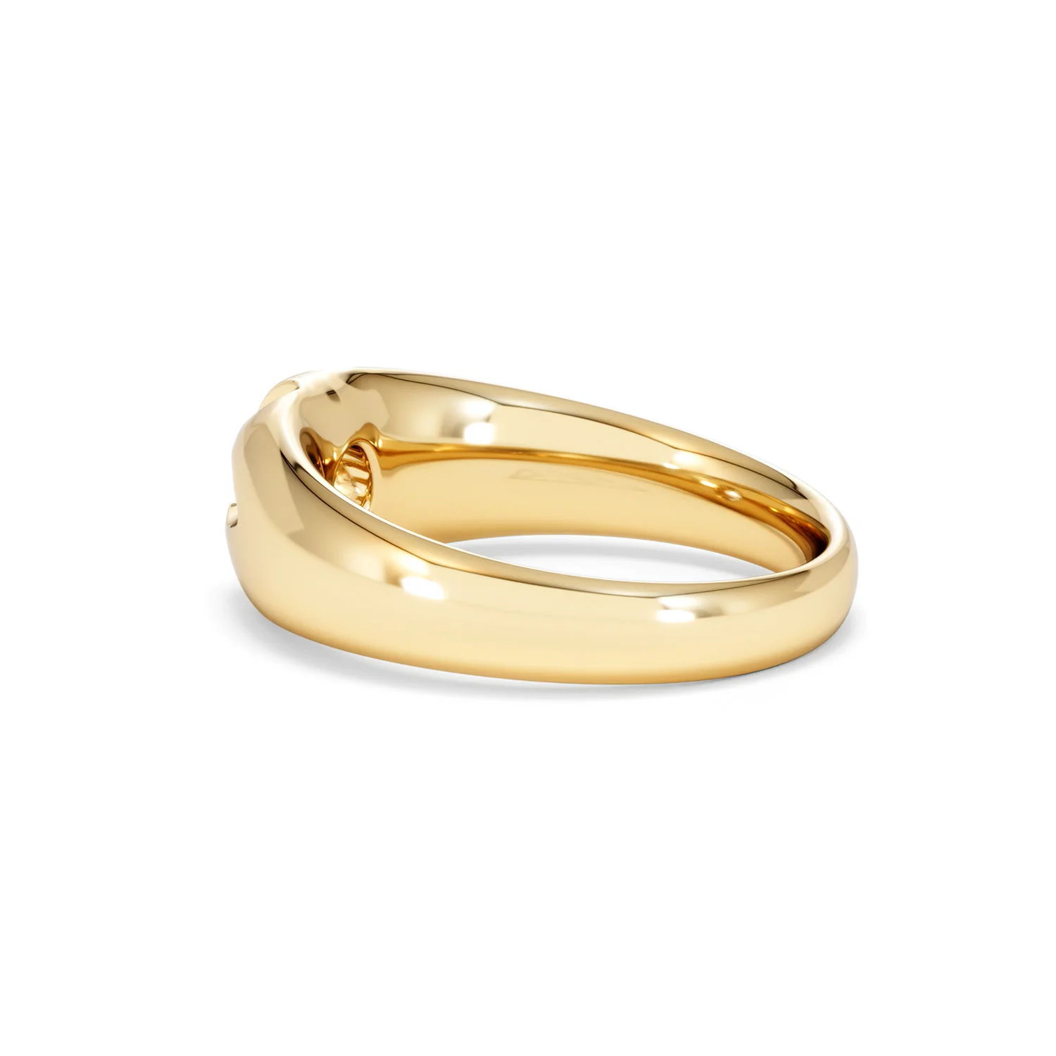 Lab Diamond Signet Ring 0.25ct Round Cut in 18K Gold Vermeil - Image 63
