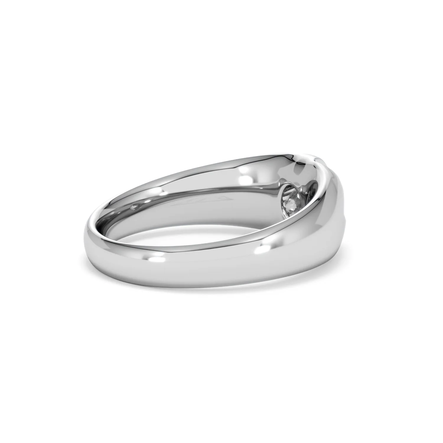 Lab Diamond Signet Ring 0.25ct Round Cut in 925 Silver - Image 36