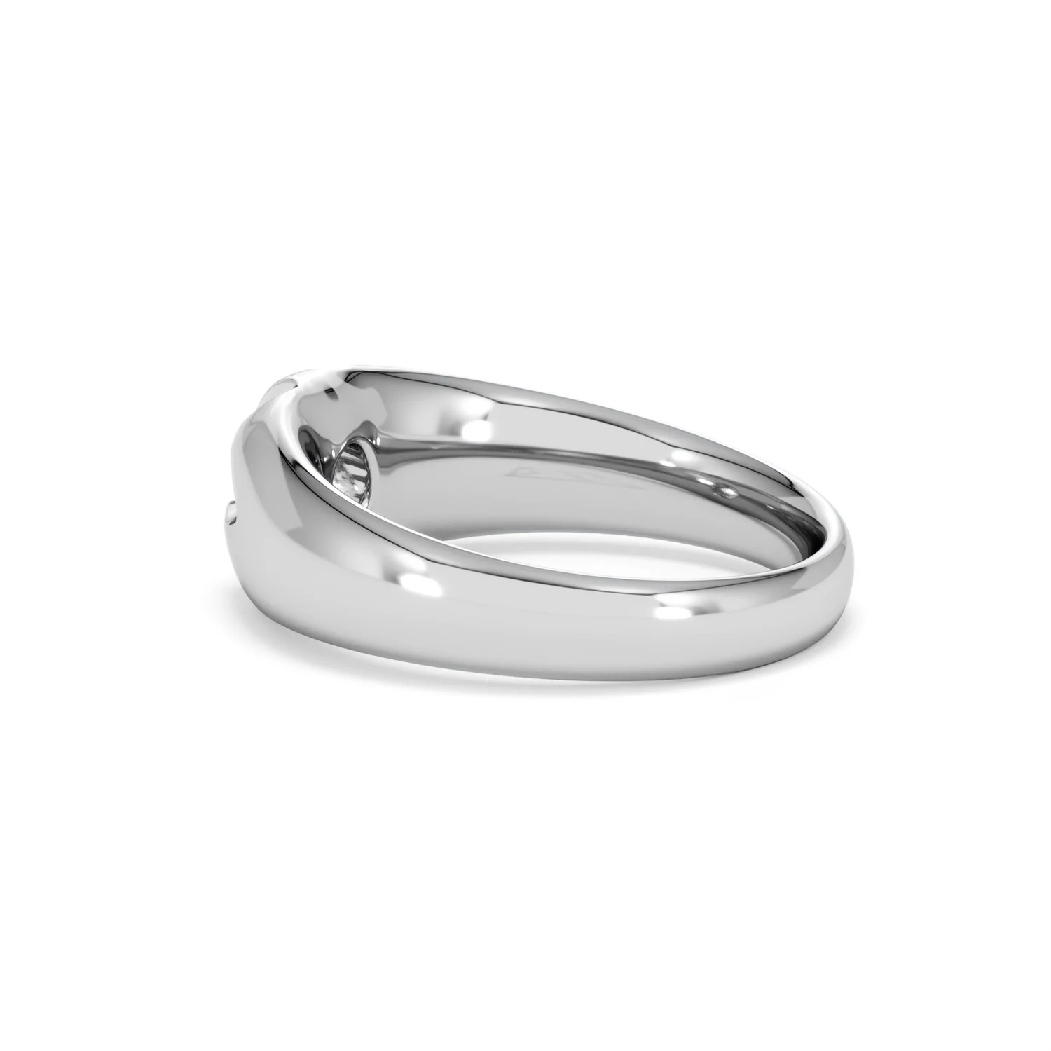 Lab Diamond Signet Ring 0.25ct Round Cut in 925 Silver - Image 63
