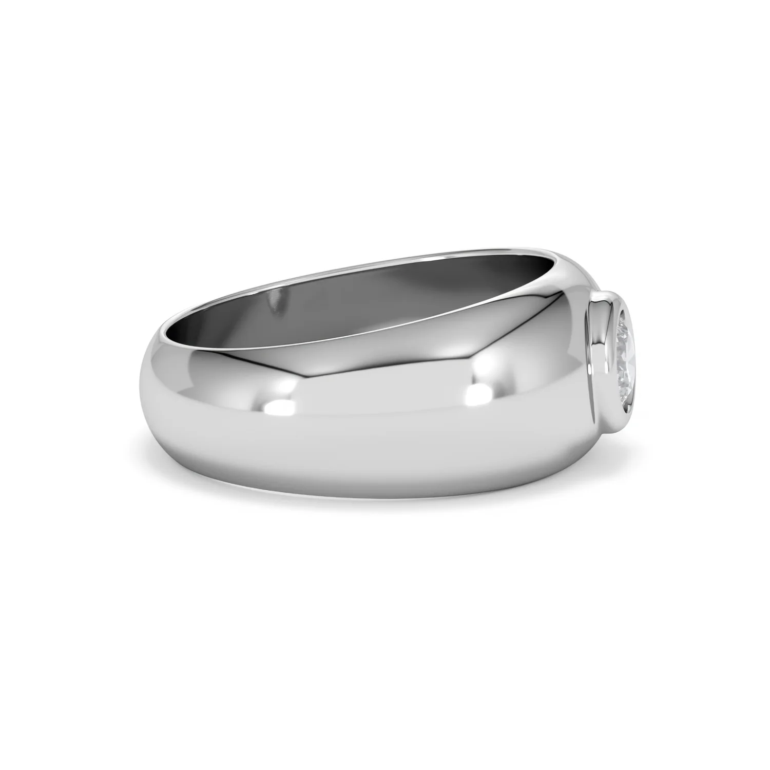Lab Diamond Signet Ring 0.50ct in 925 Silver H/SI - Image 26
