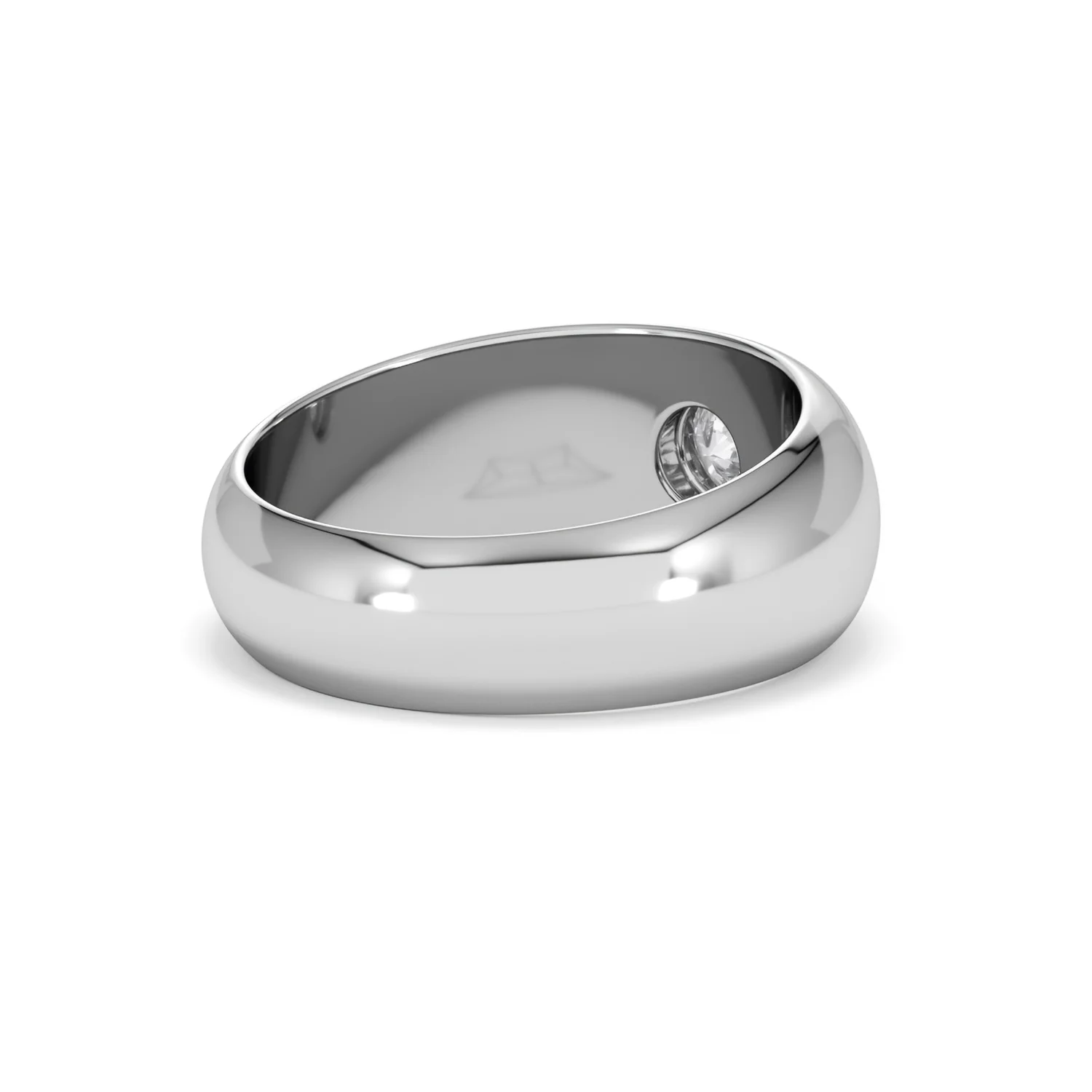 Lab Diamond Signet Ring 0.50ct in 925 Silver H/SI - Image 40