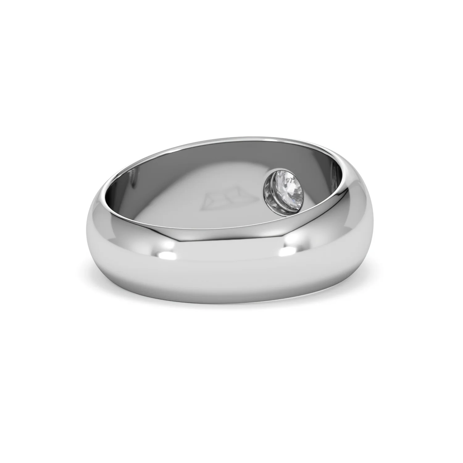 Lab Diamond Signet Ring 0.50ct in 925 Silver H/SI - Image 42