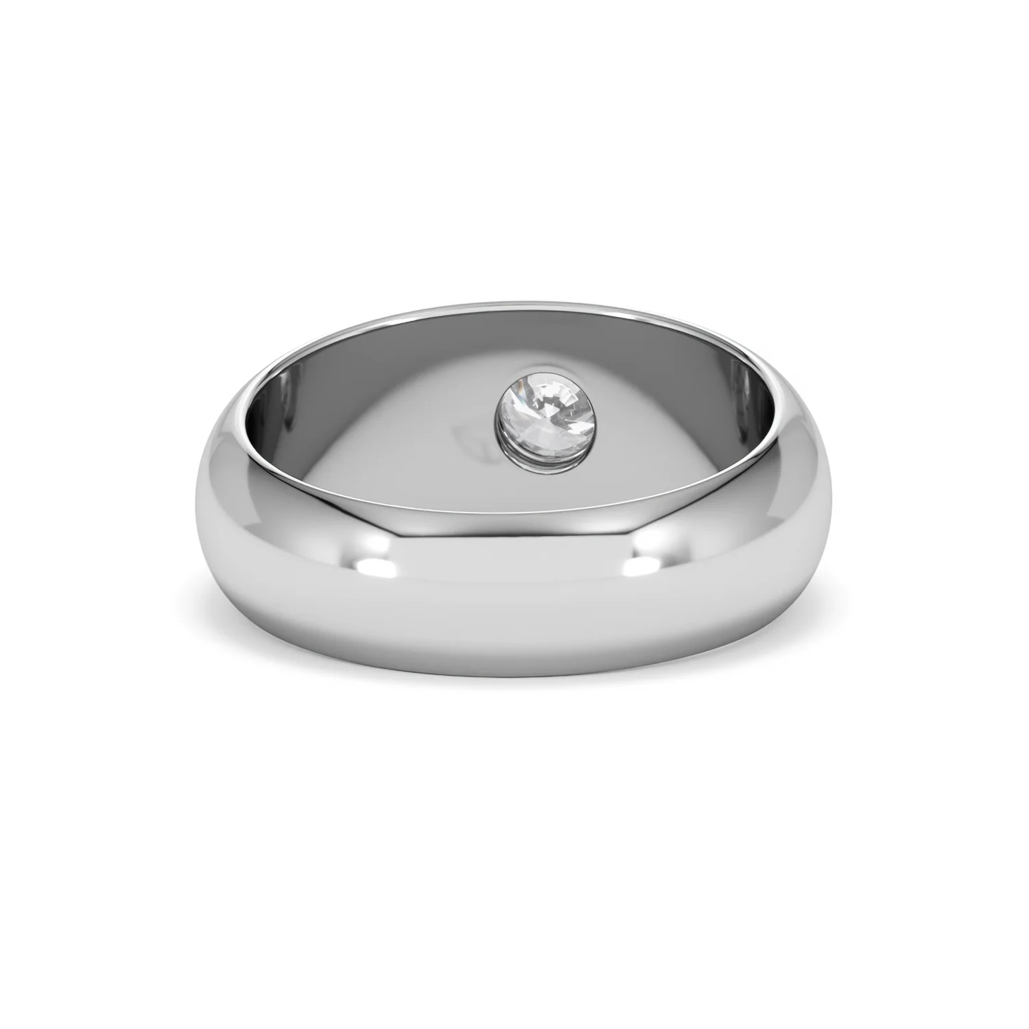 Lab Diamond Signet Ring 0.50ct in 925 Silver H/SI - Image 47