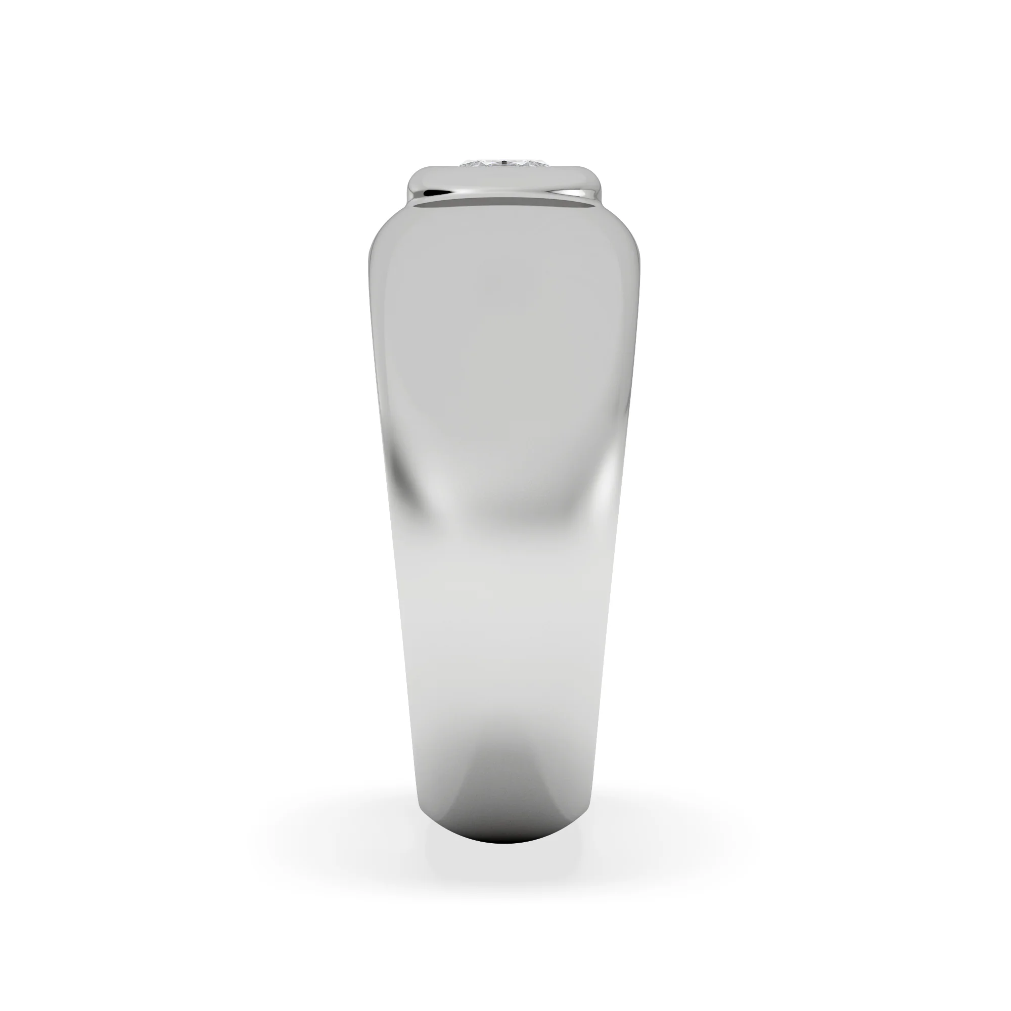Lab Diamond Signet Ring 0.50ct in 925 Silver H/SI - Image 5