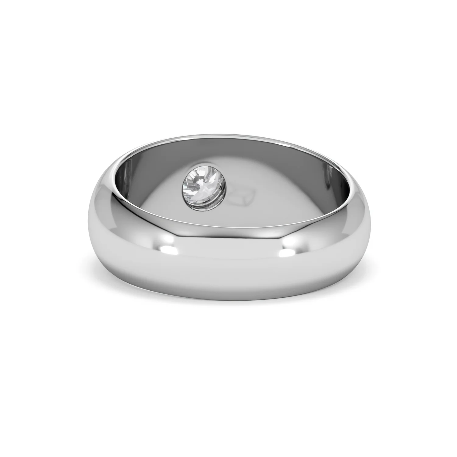 Lab Diamond Signet Ring 0.50ct in 925 Silver H/SI - Image 52