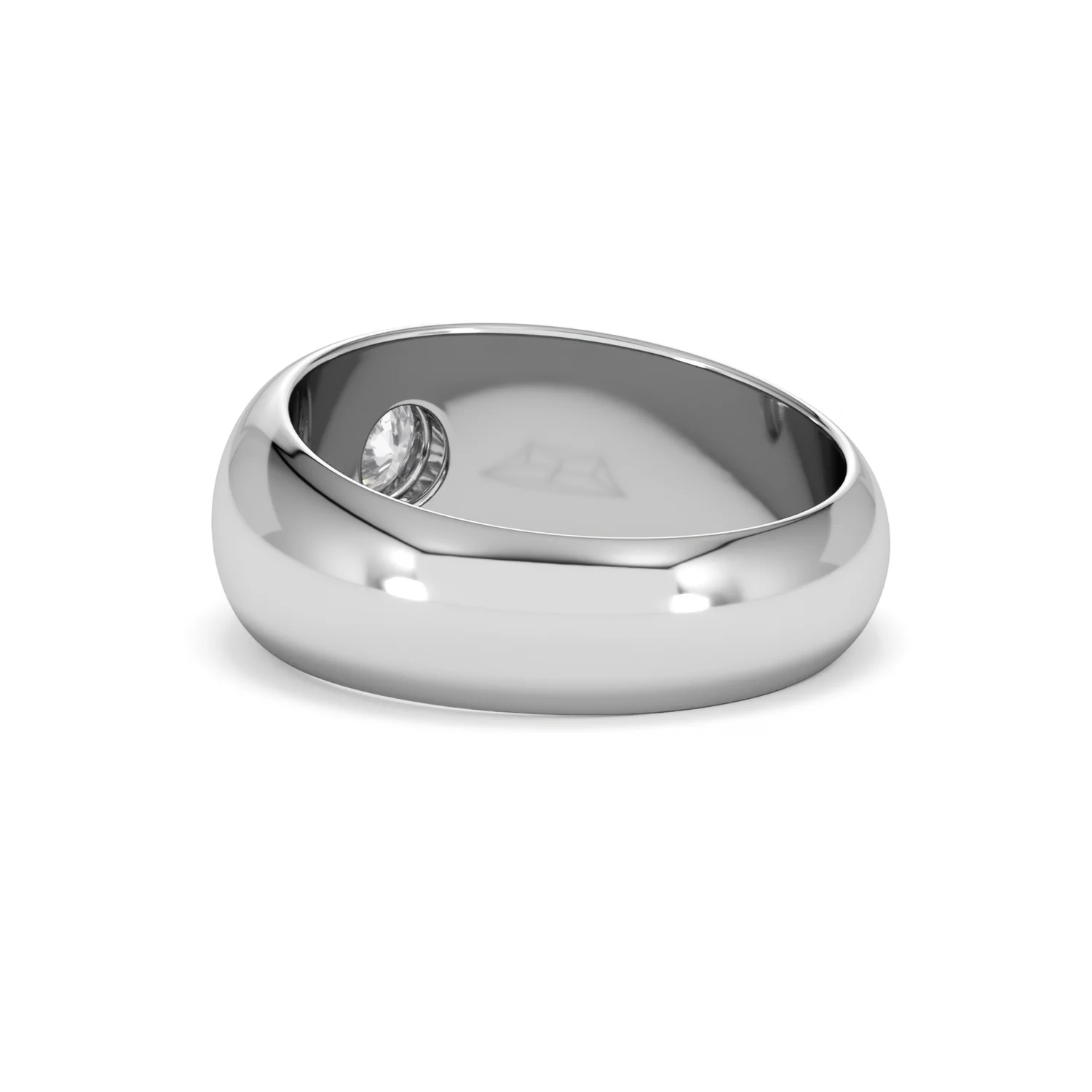 Lab Diamond Signet Ring 0.50ct in 925 Silver H/SI - Image 57