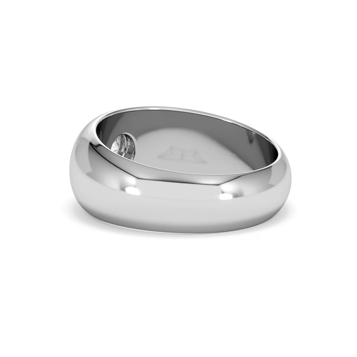 Lab Diamond Signet Ring 0.50ct in 925 Silver H/SI - Image 59