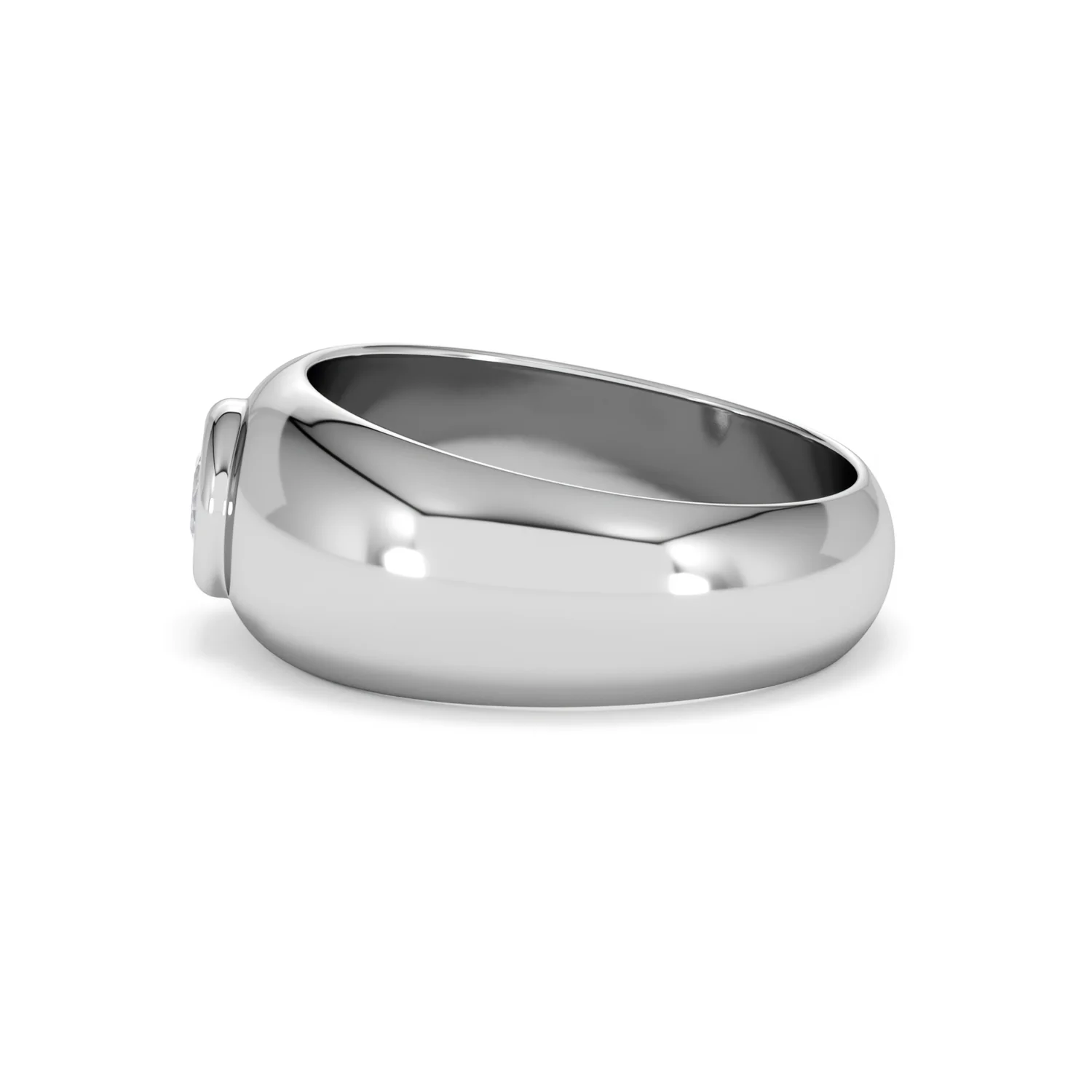 Lab Diamond Signet Ring 0.50ct in 925 Silver H/SI - Image 69