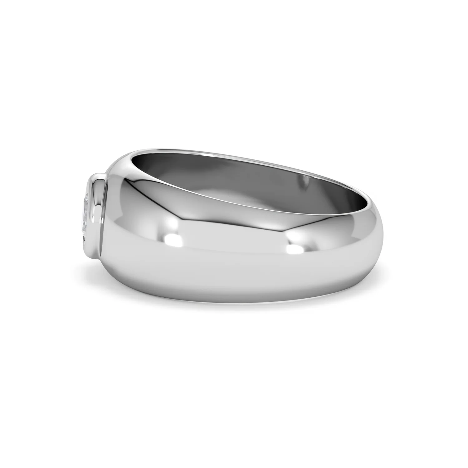 Lab Diamond Signet Ring 0.50ct in 925 Silver H/SI - Image 70